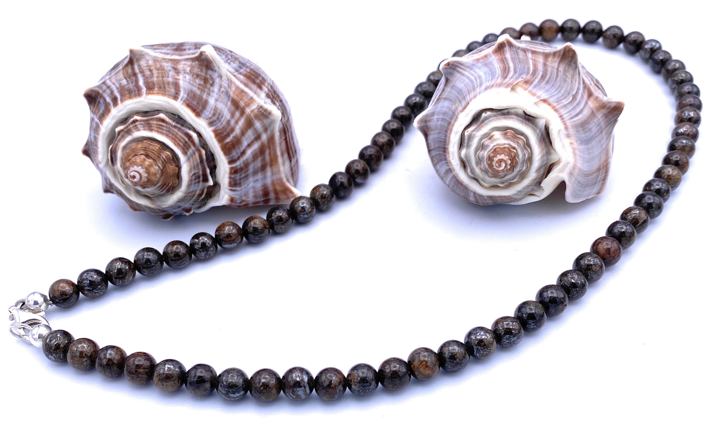 Edle Bronzit Halskette