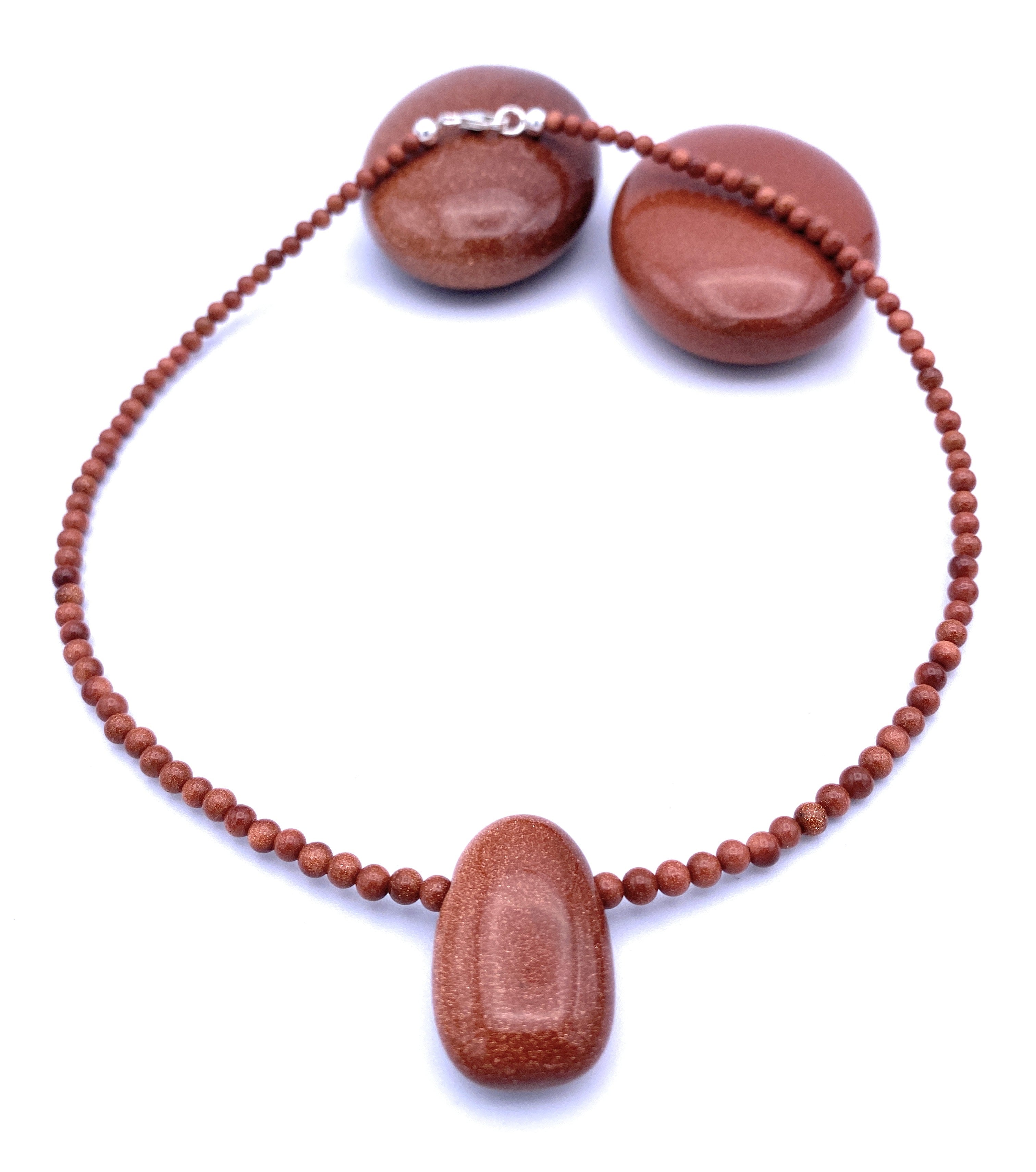 Goldfluss Halskette mit Anhänger