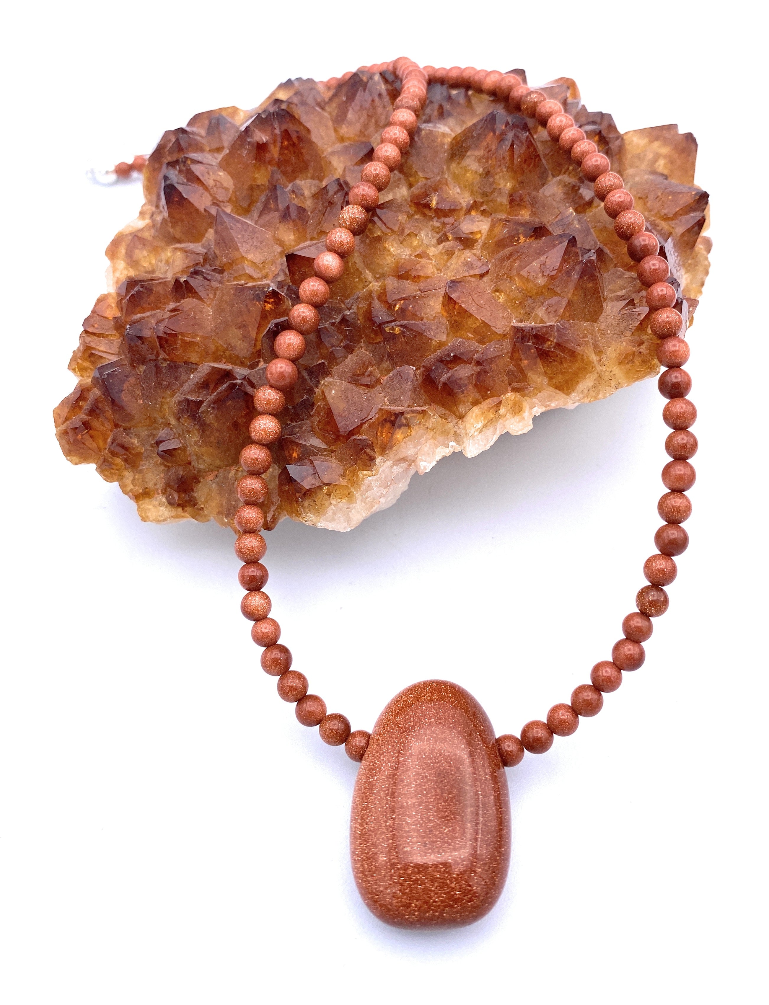 Goldfluss Halskette mit Anhänger