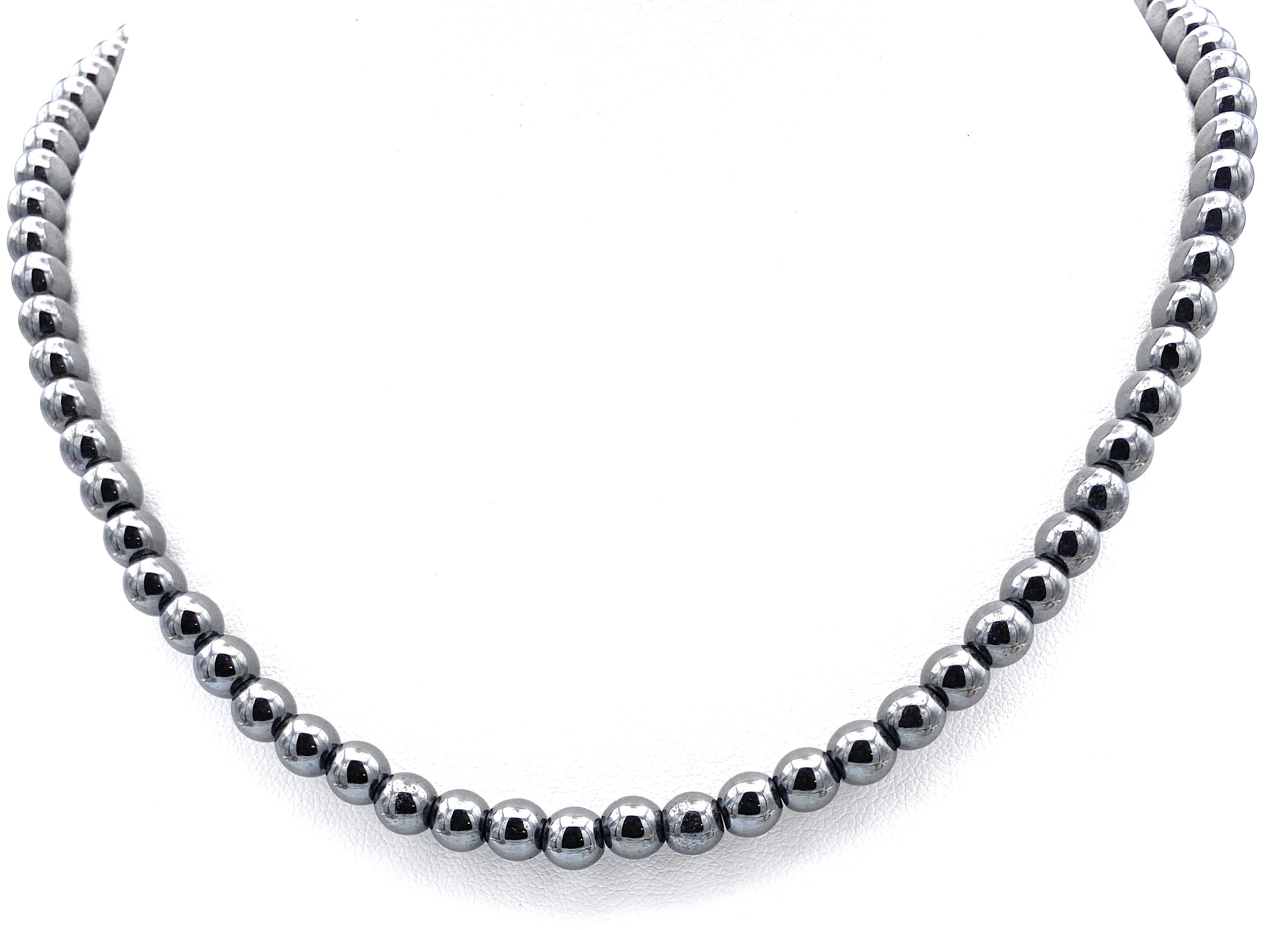 Hämatit Kugel Halskette 6mm