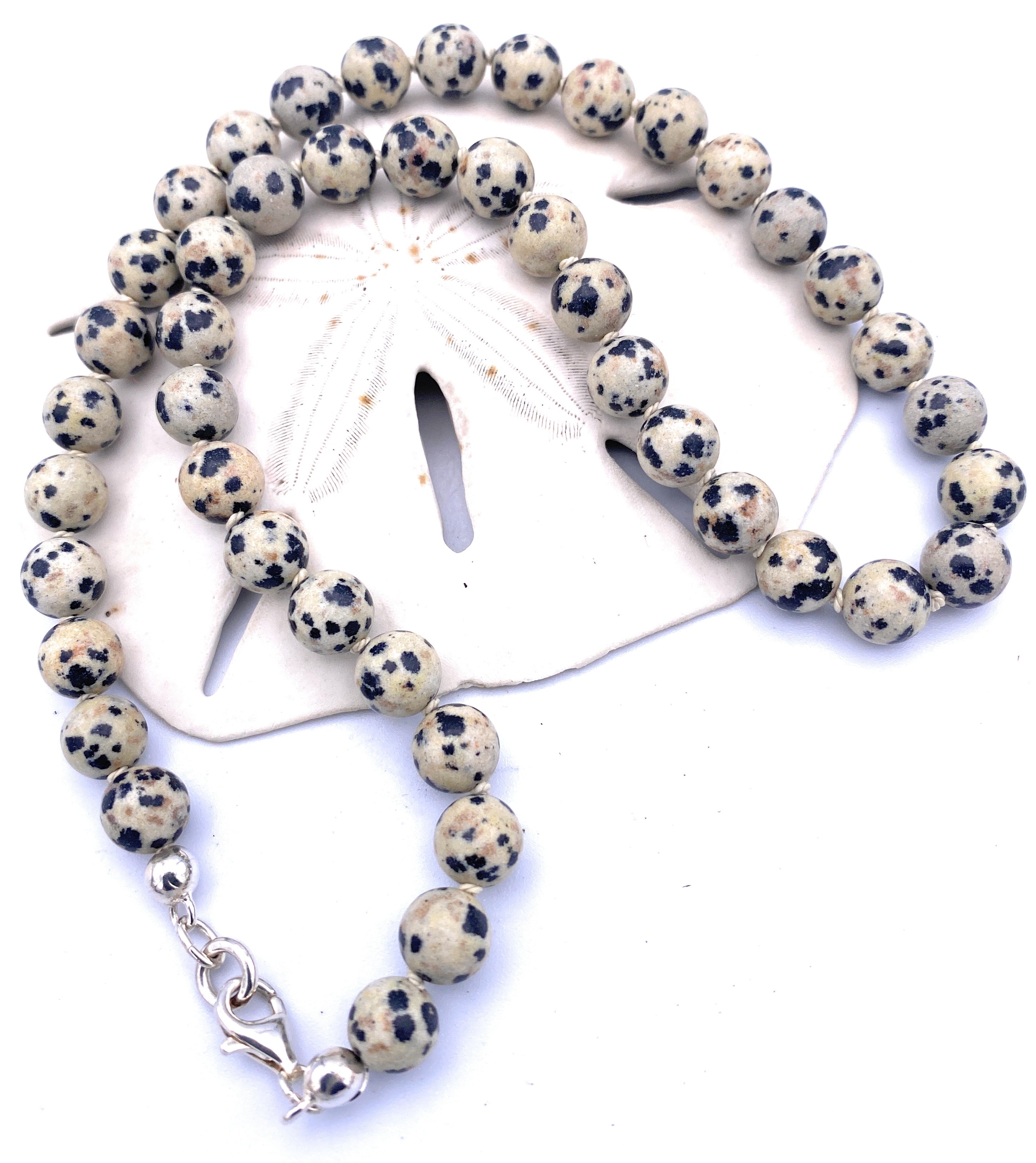 Dalmatiner-Jaspis Halskette