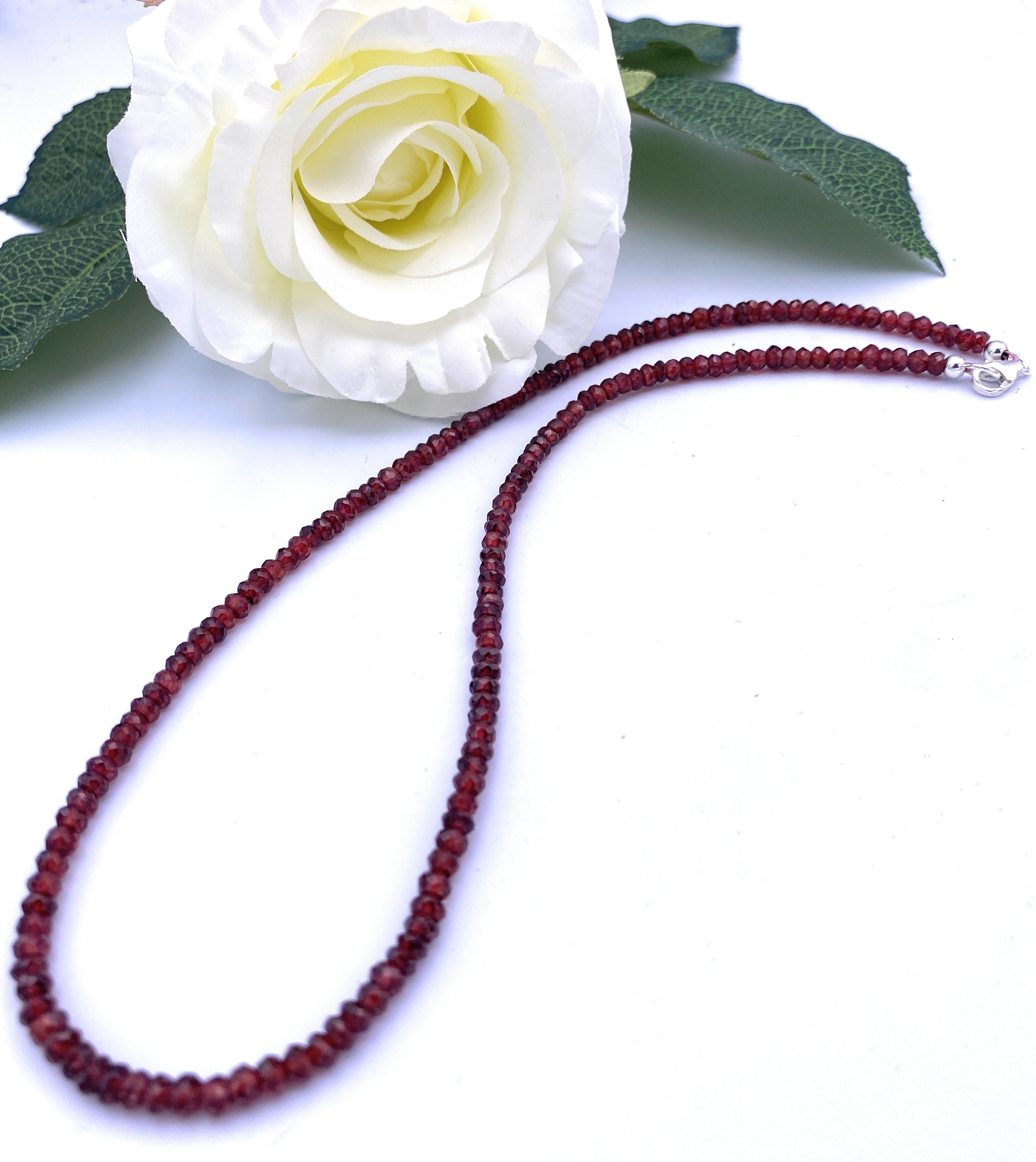 Granat-Rhodolith Halskette