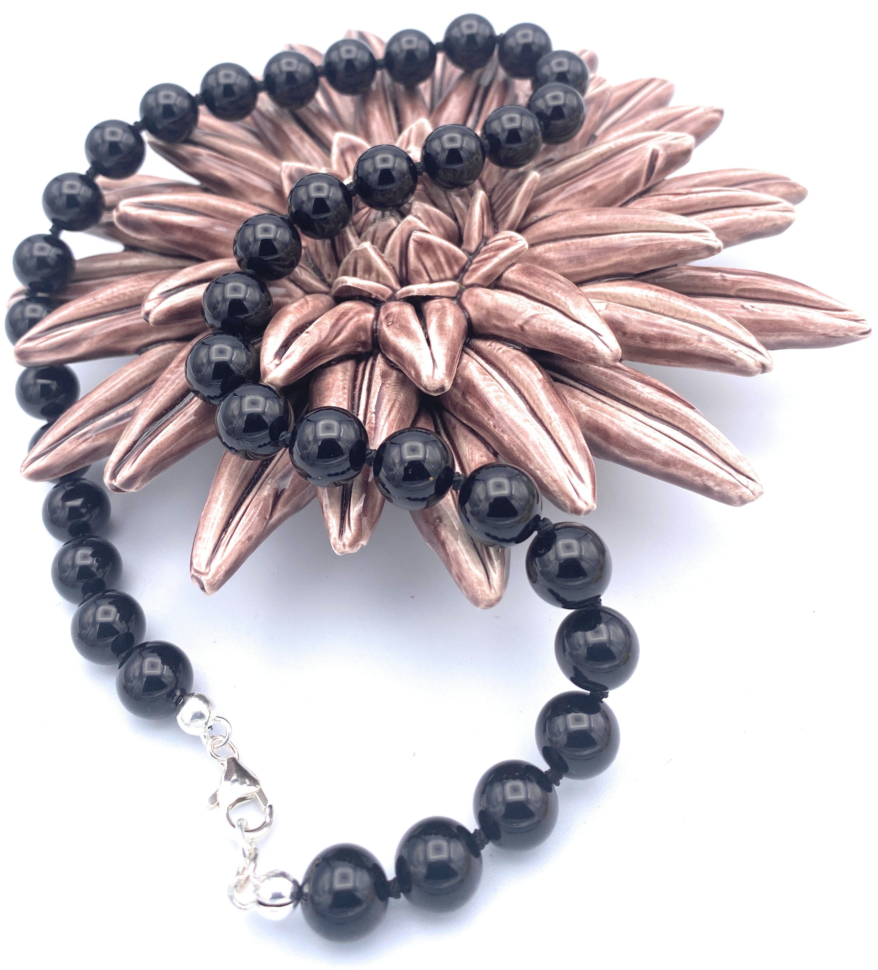 Onyx Kugel-Halskette 10 mm