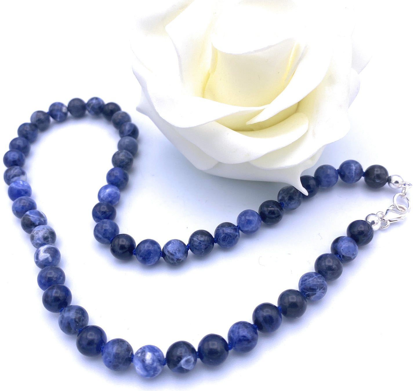 8mm Sodalith Halskette