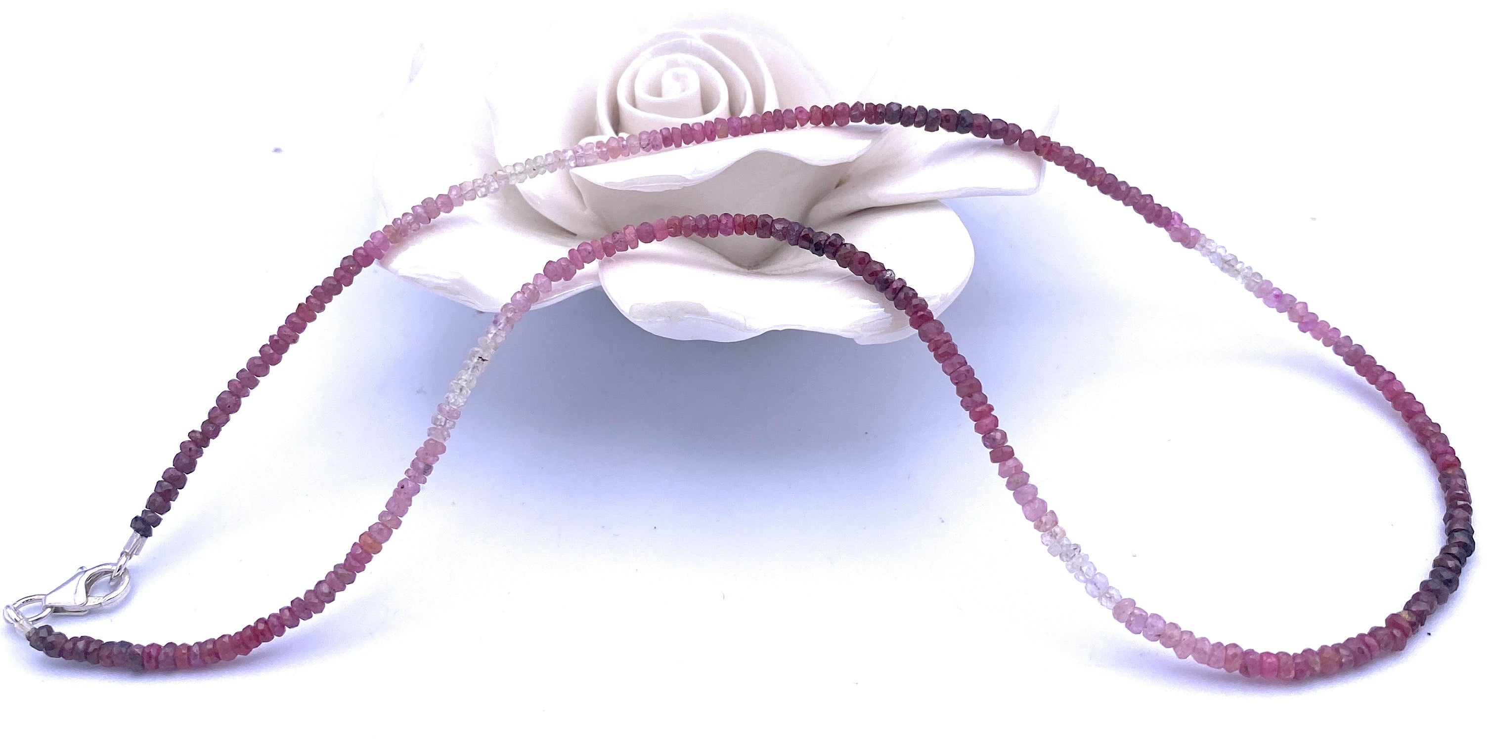 Edle Rubin Halskette 3mm