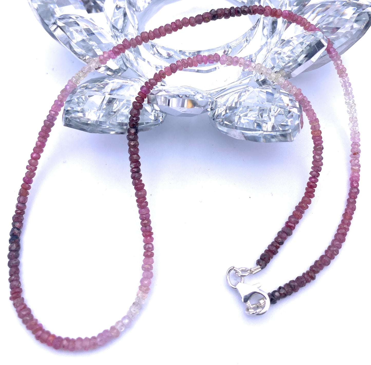 Edle Rubin Halskette 3mm