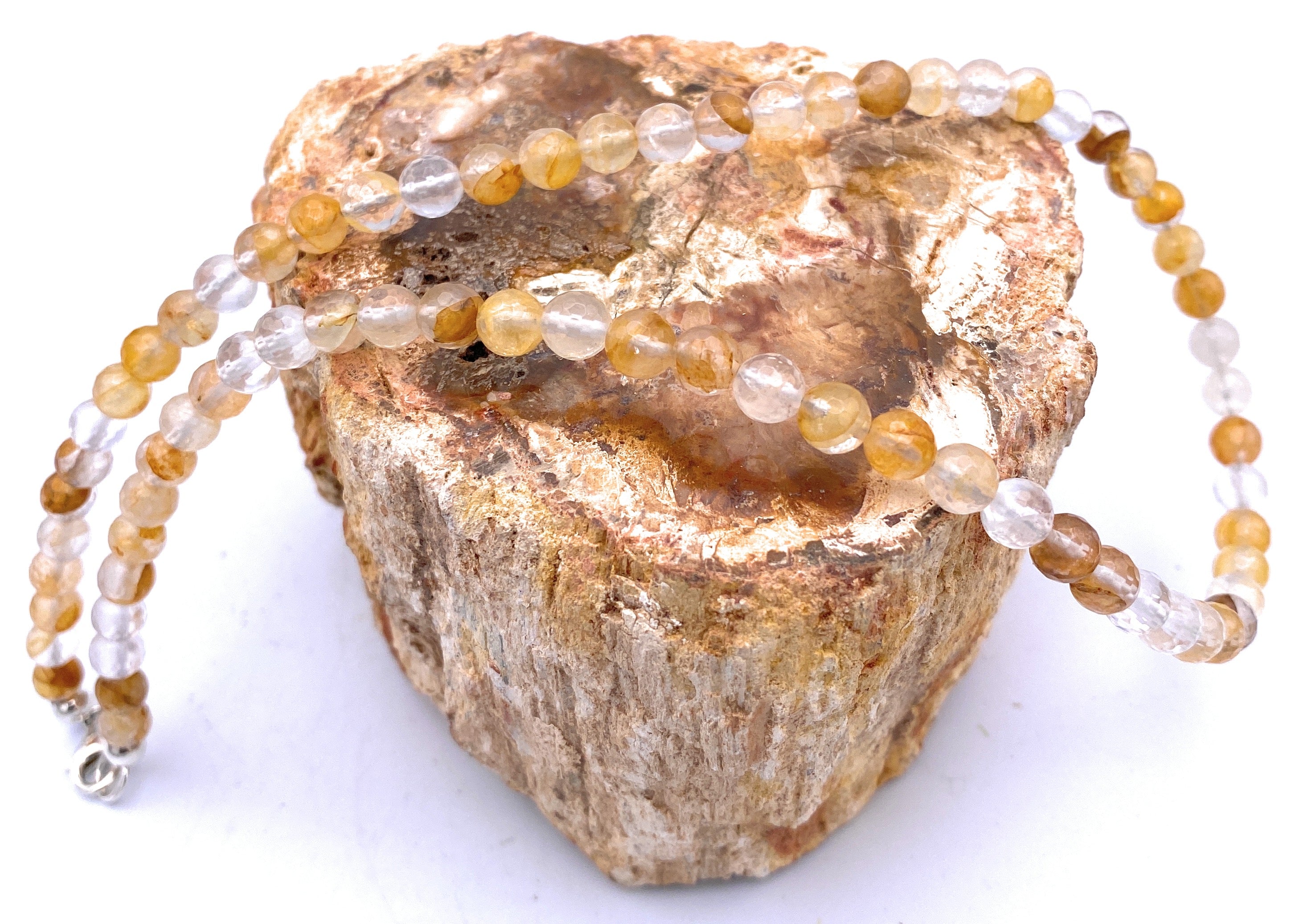 Eisenkiesel Halskette