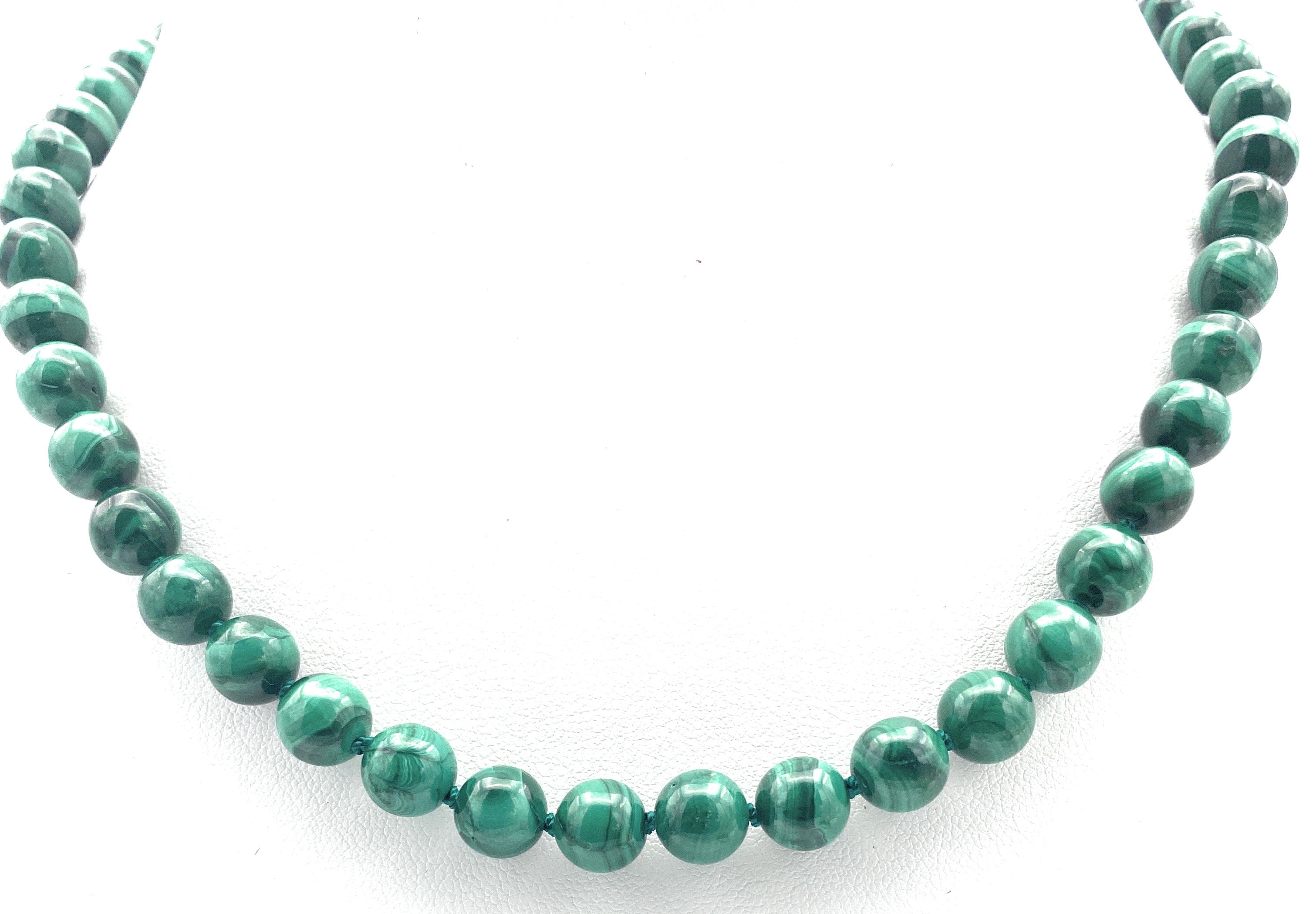 Malachit Kugel Halskette 8mm