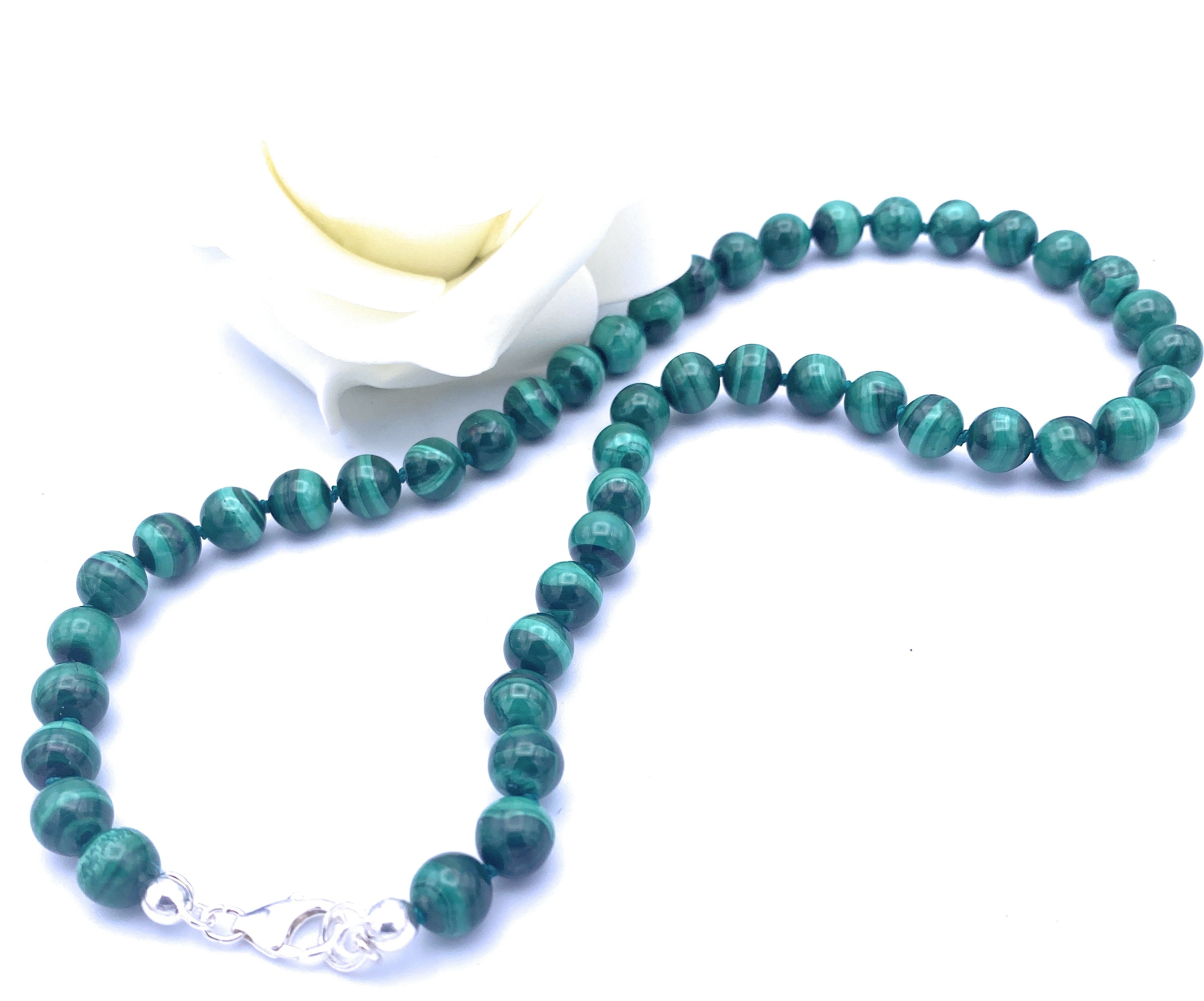 Malachit Kugel Halskette 8mm