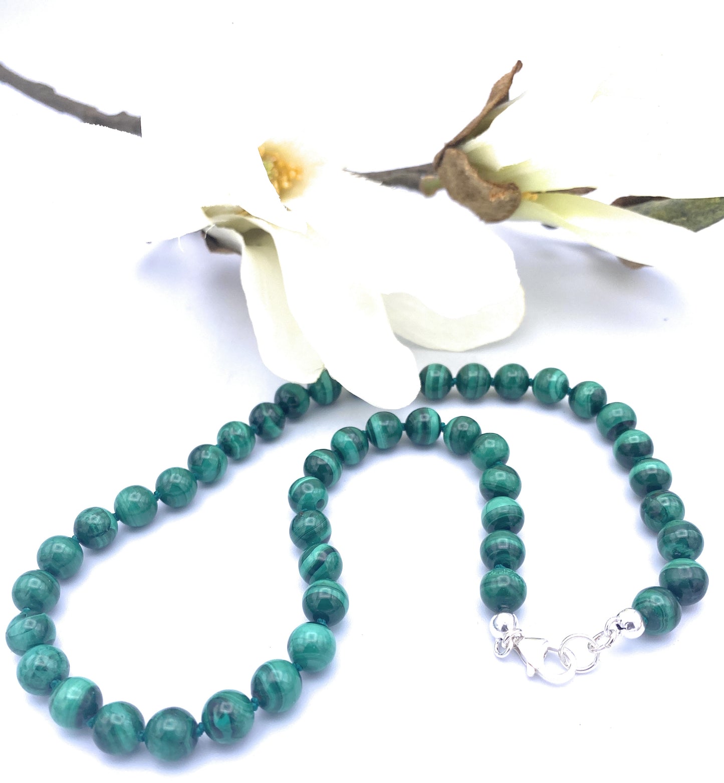 Malachit Kugel Halskette 8mm