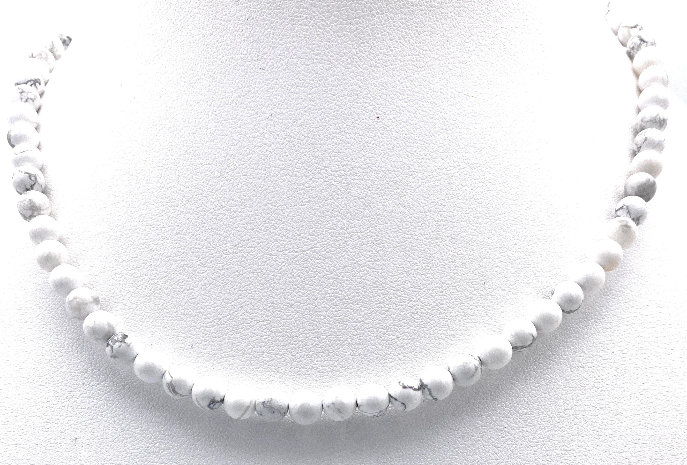 Magnesit Kugel Halskette 6mm