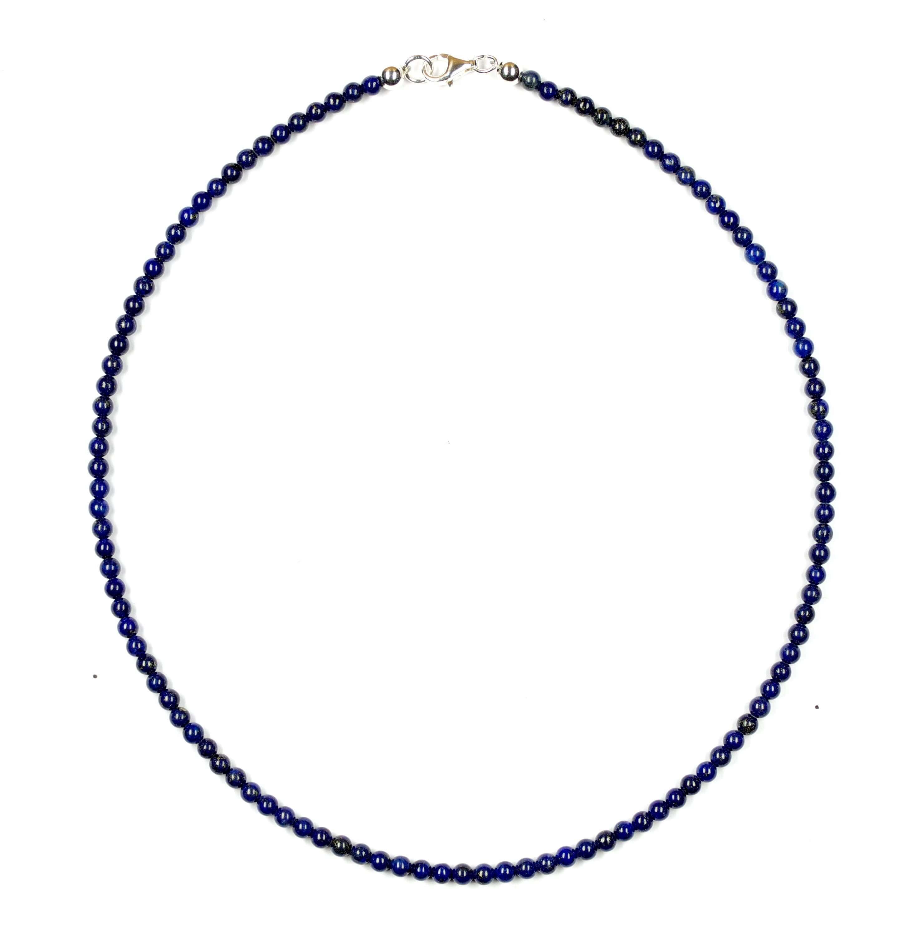 Lapislazuli-Kette-Kugeln-4-mm-7003H