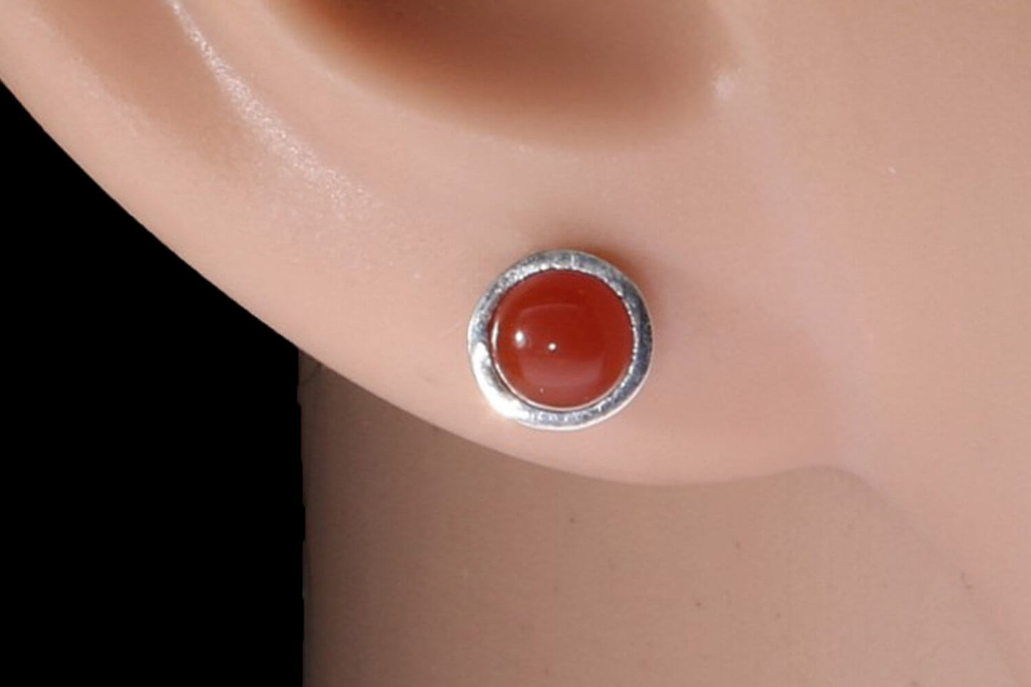 Ohrstecker-Carneol-Cabochon-6-mm-1