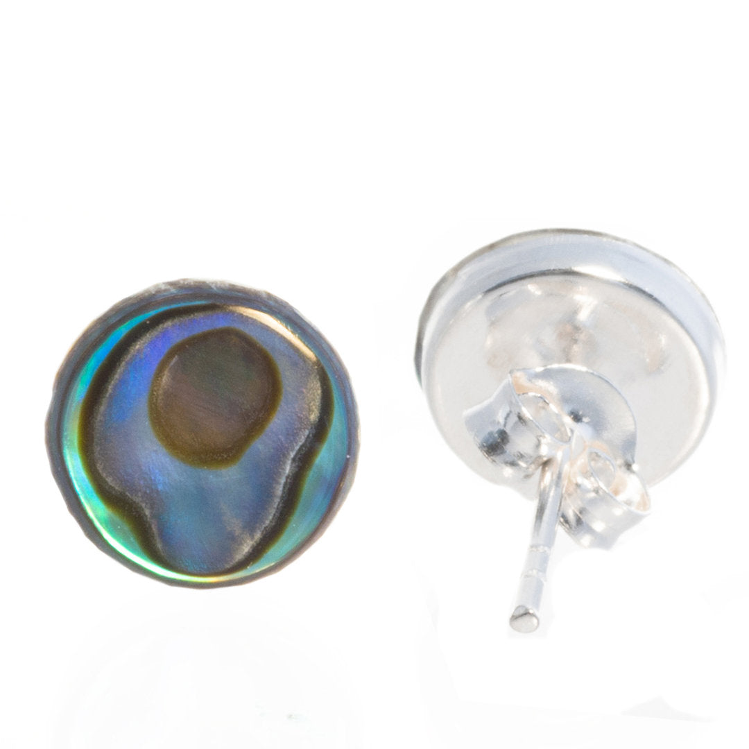 Muschel Abalone Ohrstecker Größe 8 mm