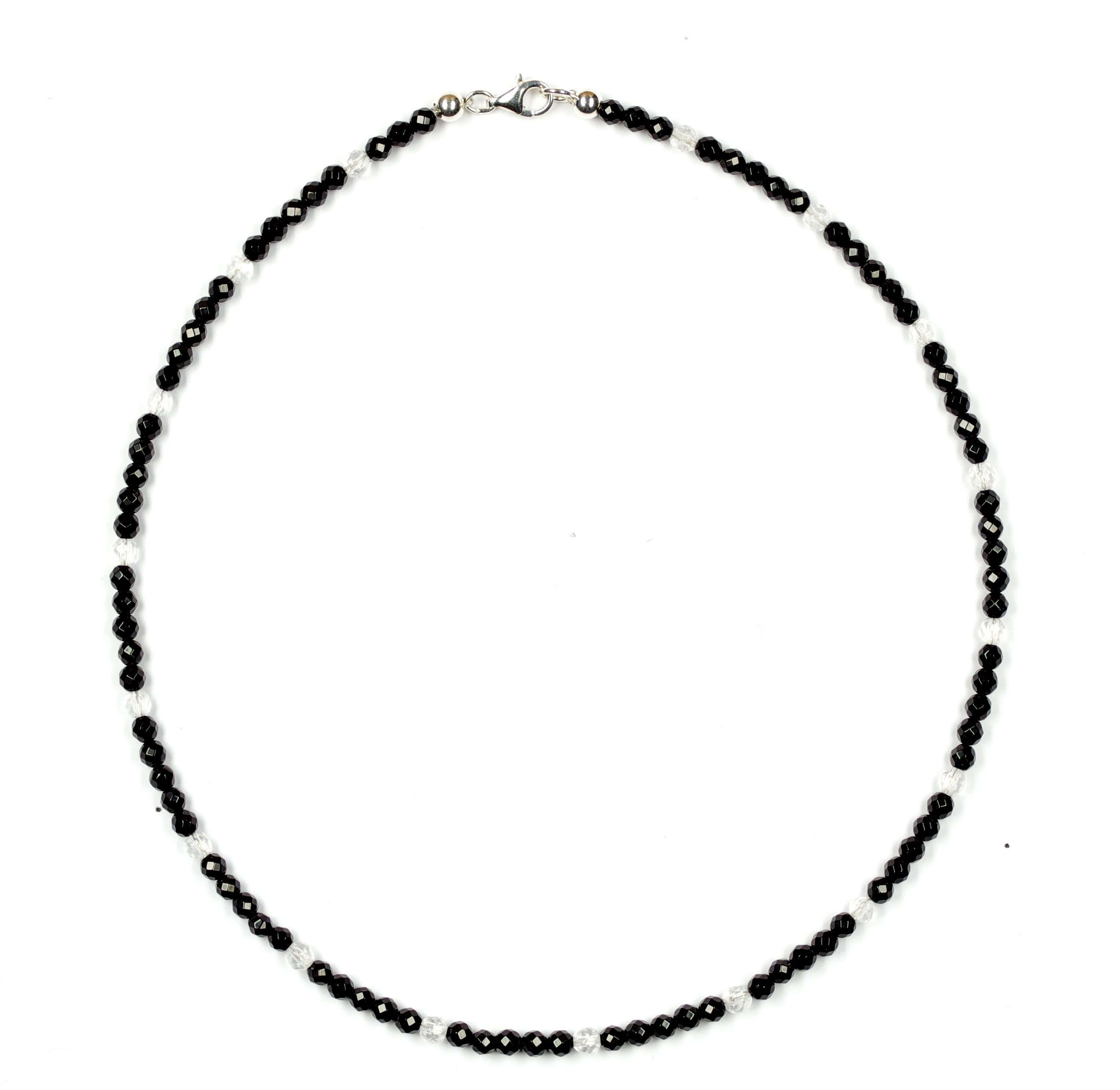 Onyx-Kette-mit-Bergkristall-7062H