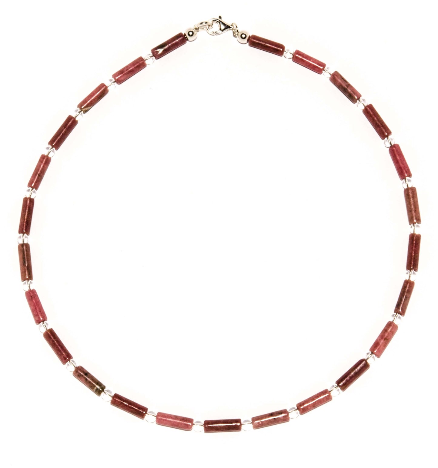 Rhodonit-Halskette-mit-Bergkristall