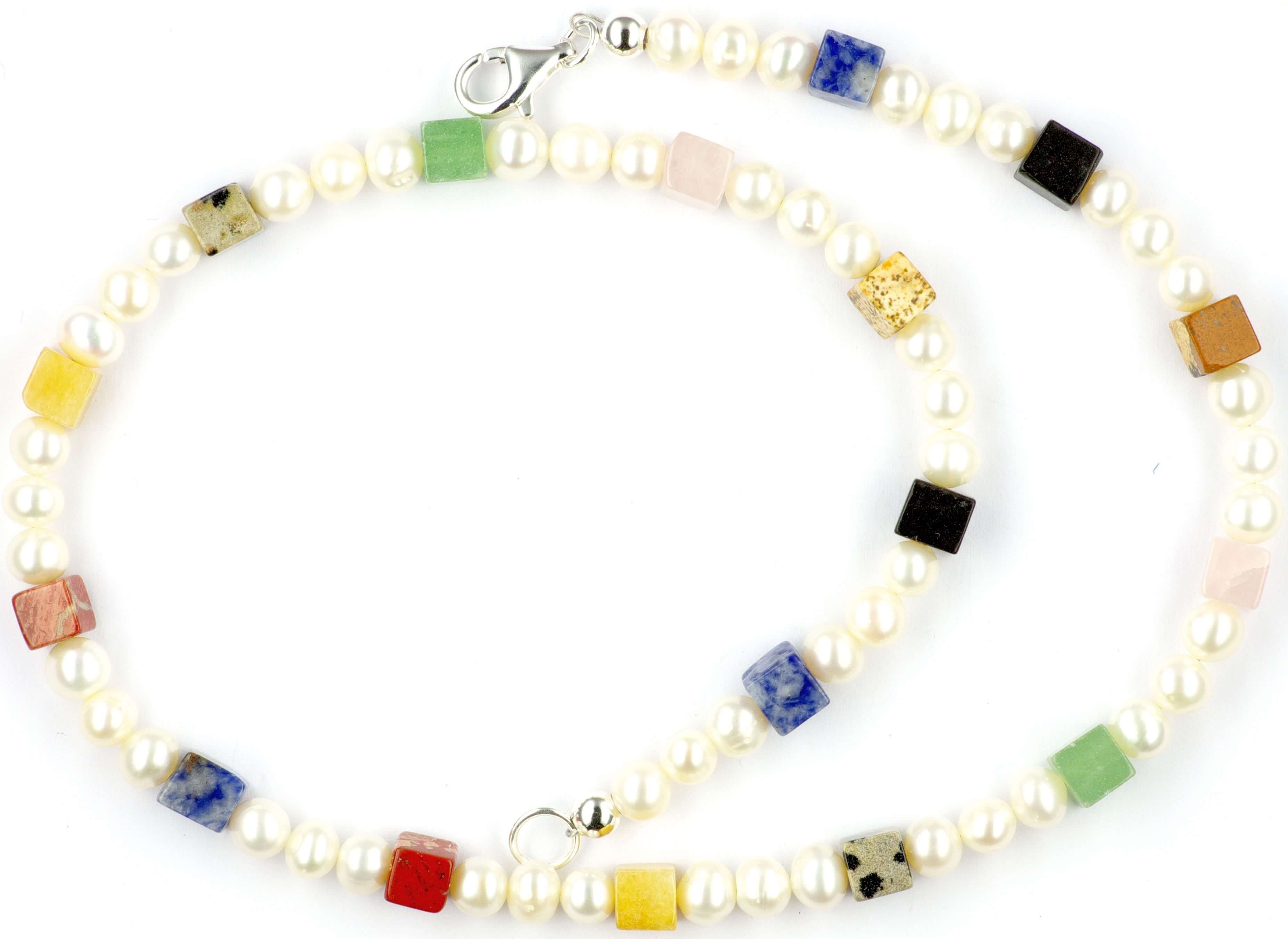 S-sswasserperlen-Halskette-mit-bunten-Edelstein-W-rfel