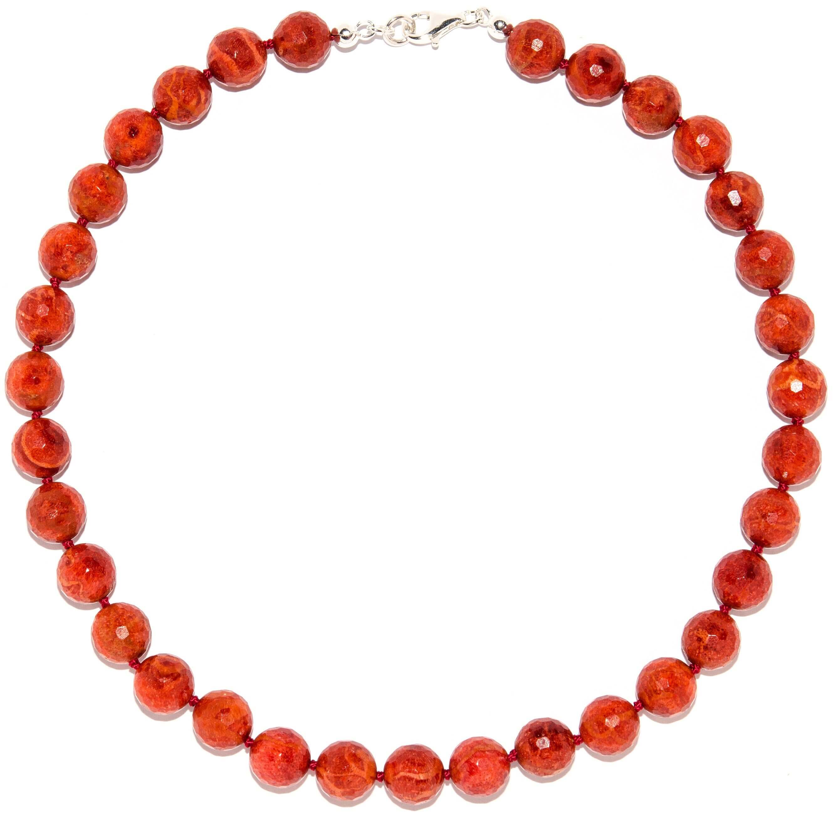 Schaumkoralle-Halskette-rund