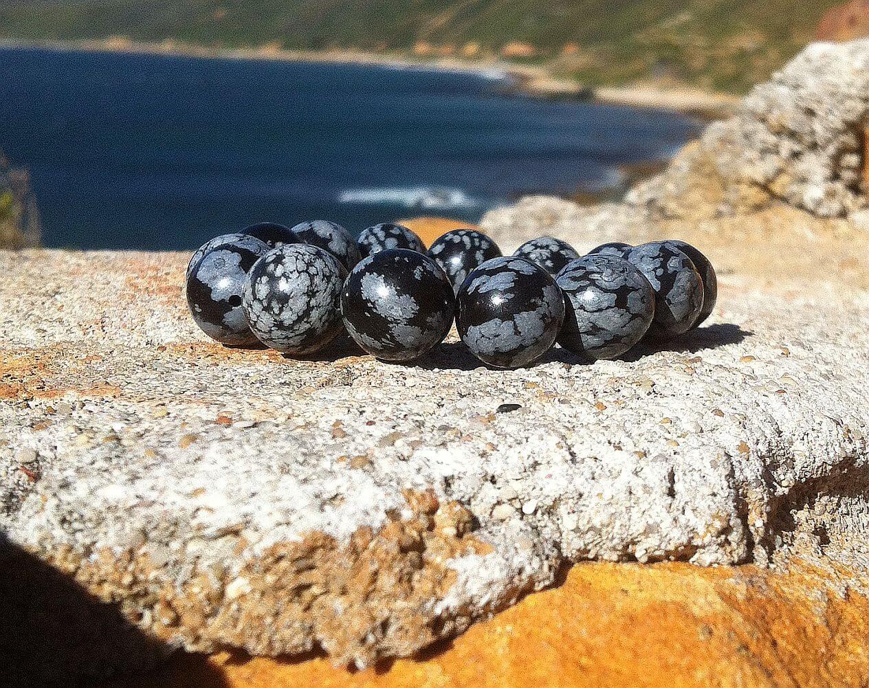 Schneeflocken-Obsidian-Armband-4