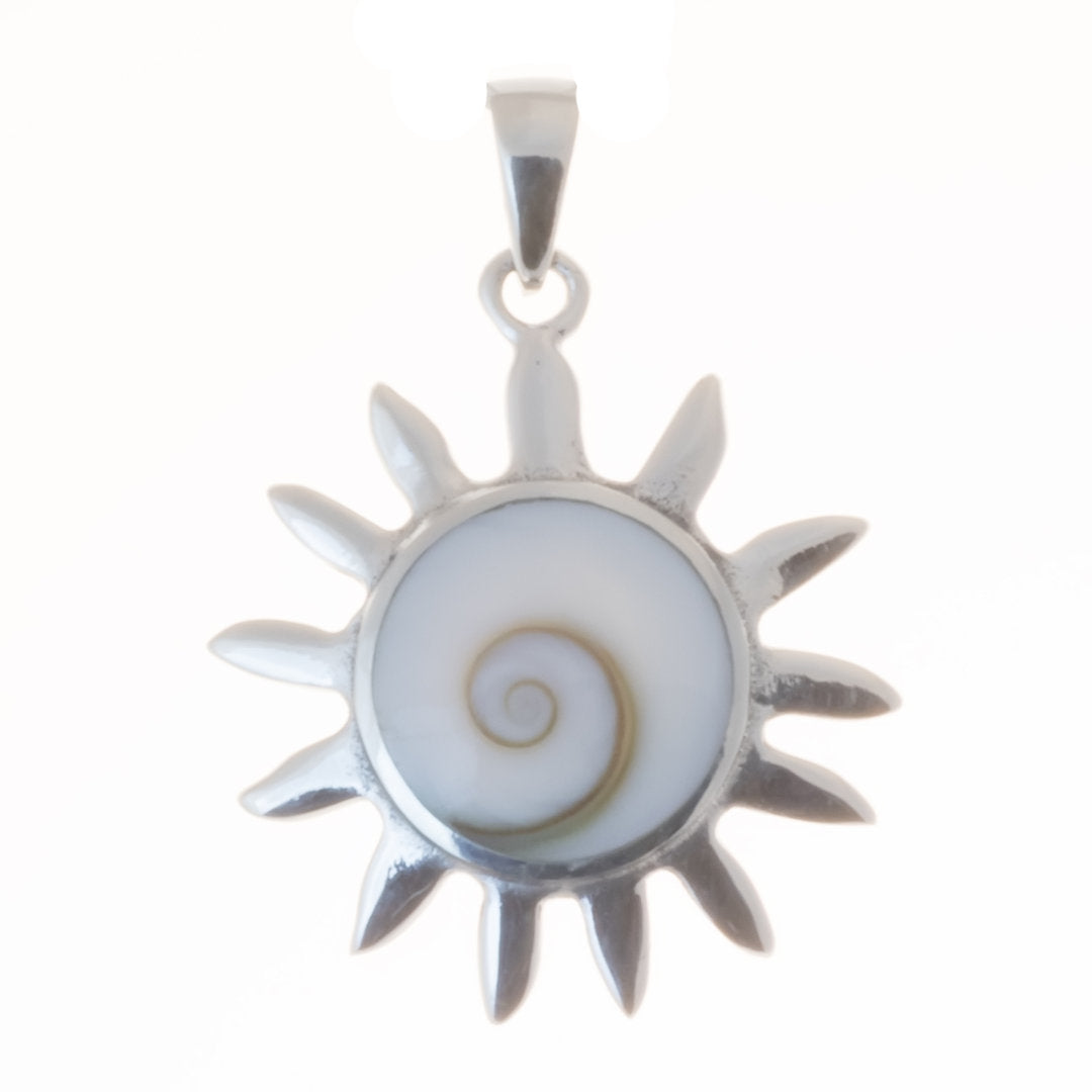 Muschel Anhänger Sonne