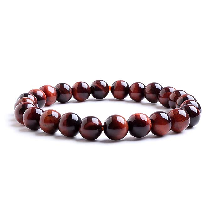 Tigerauge rot Armband