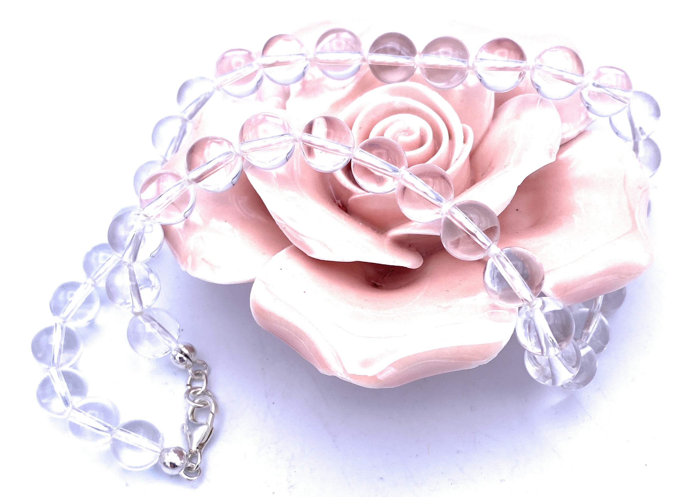 Bergkristall Kugel-Halskette 10mm