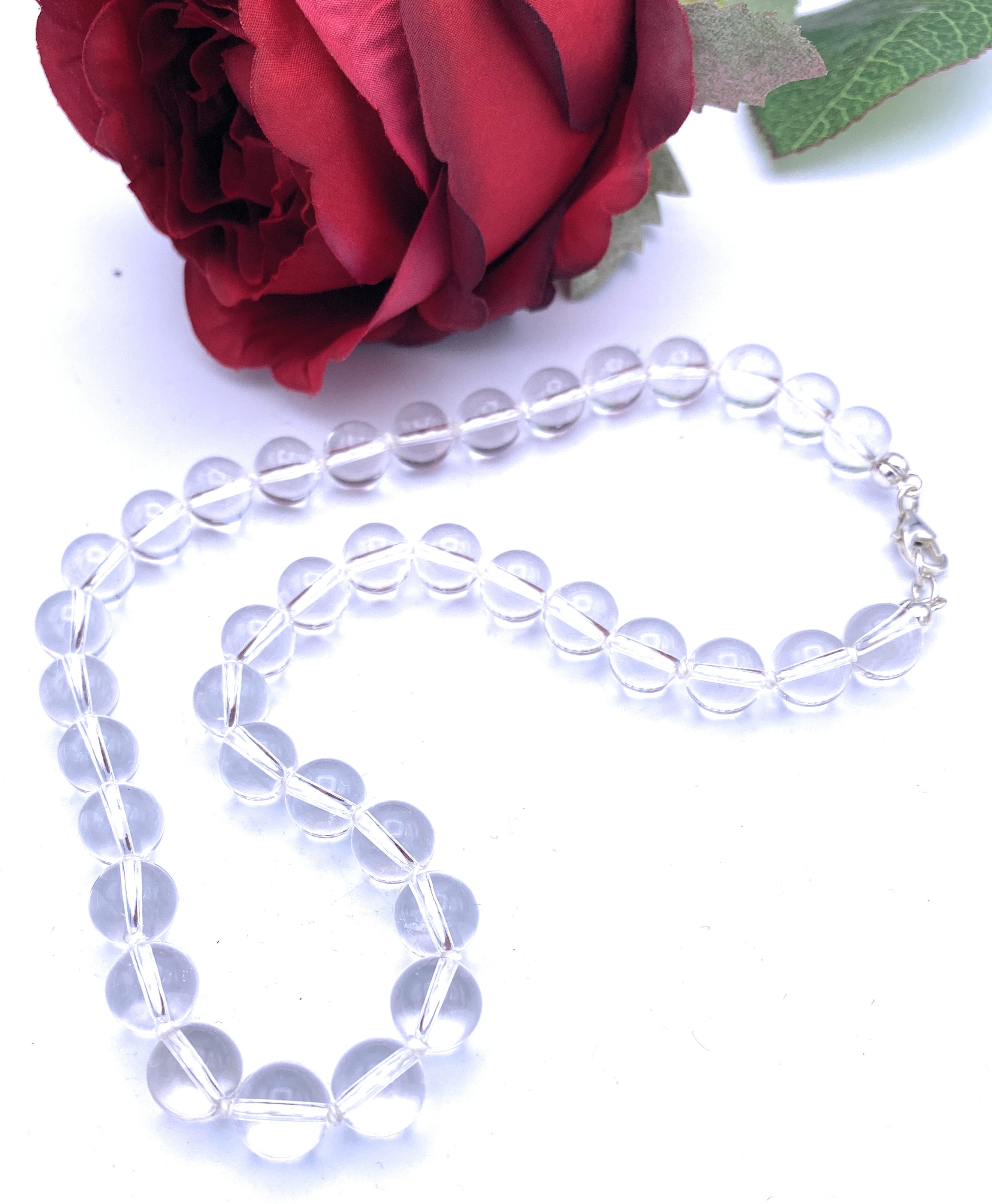 Bergkristall Kugel-Halskette 10mm