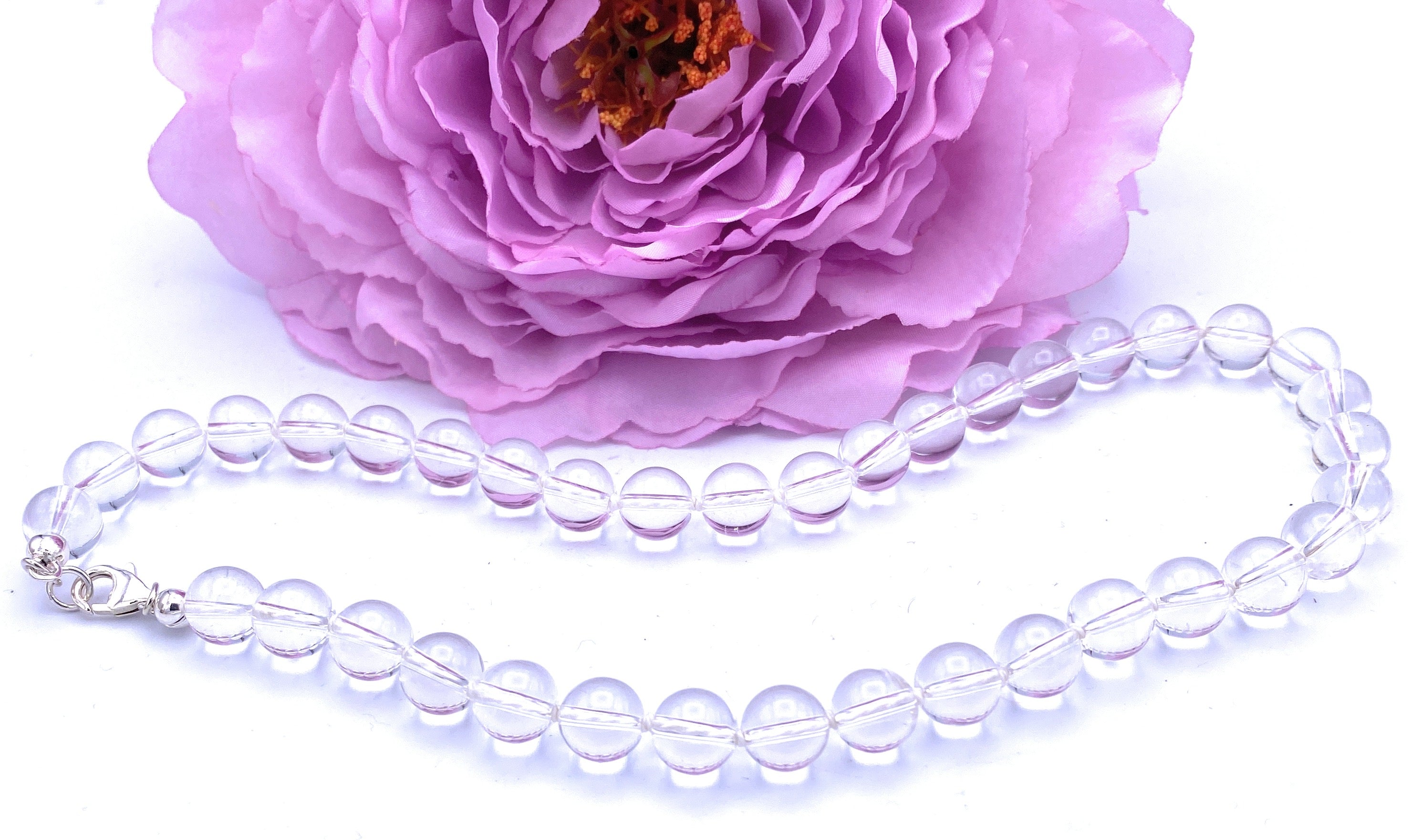 Bergkristall Kugel-Halskette 10mm