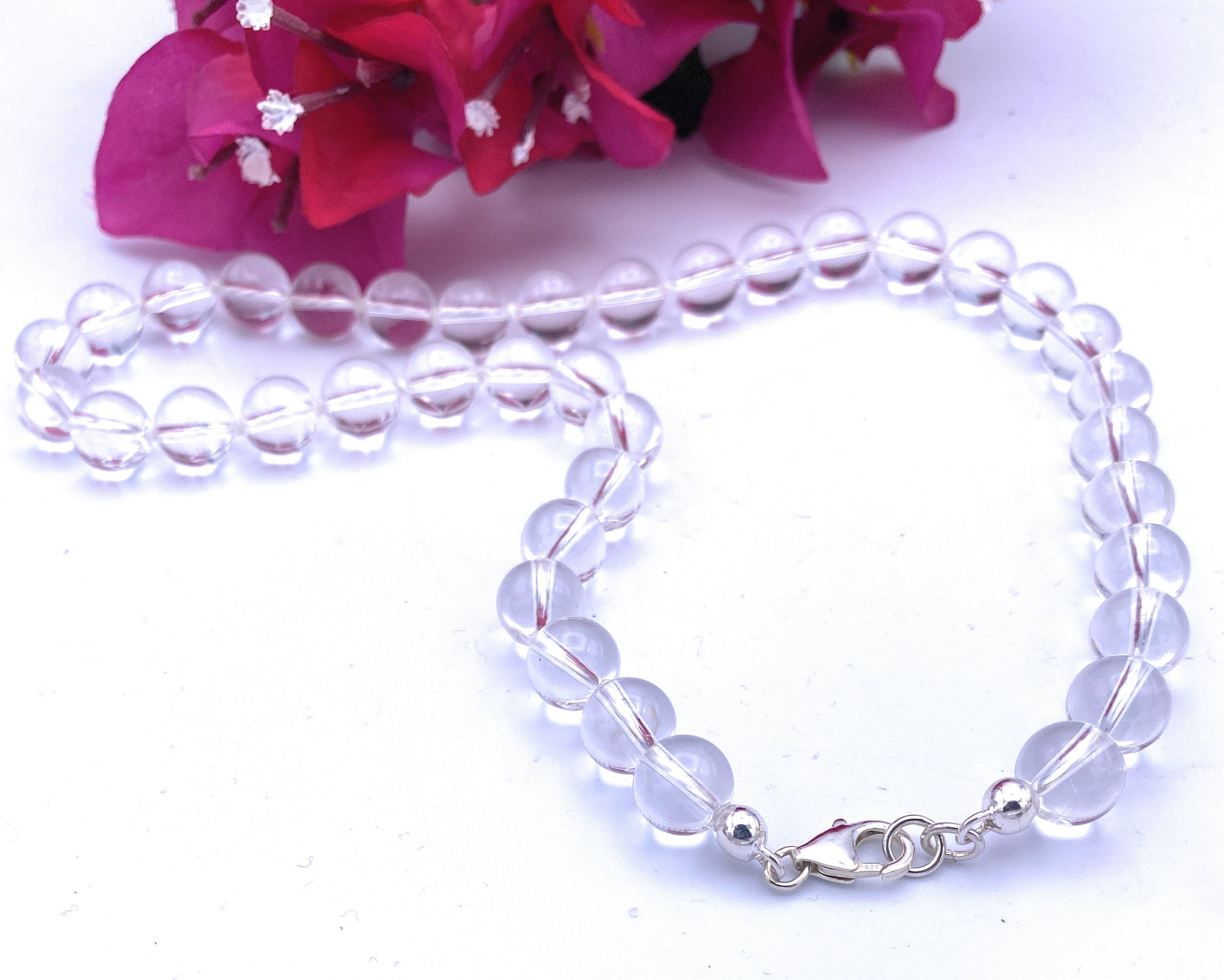 Bergkristall Kugel-Halskette 10mm