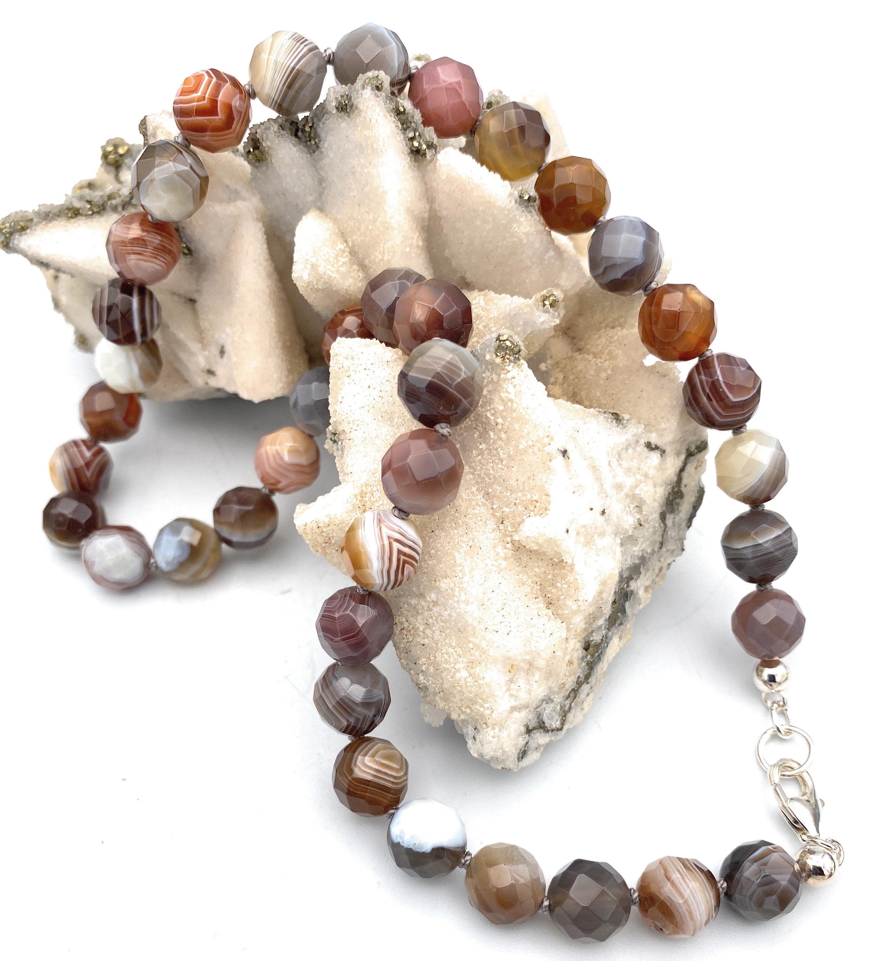 Botswana-Achat Halskette