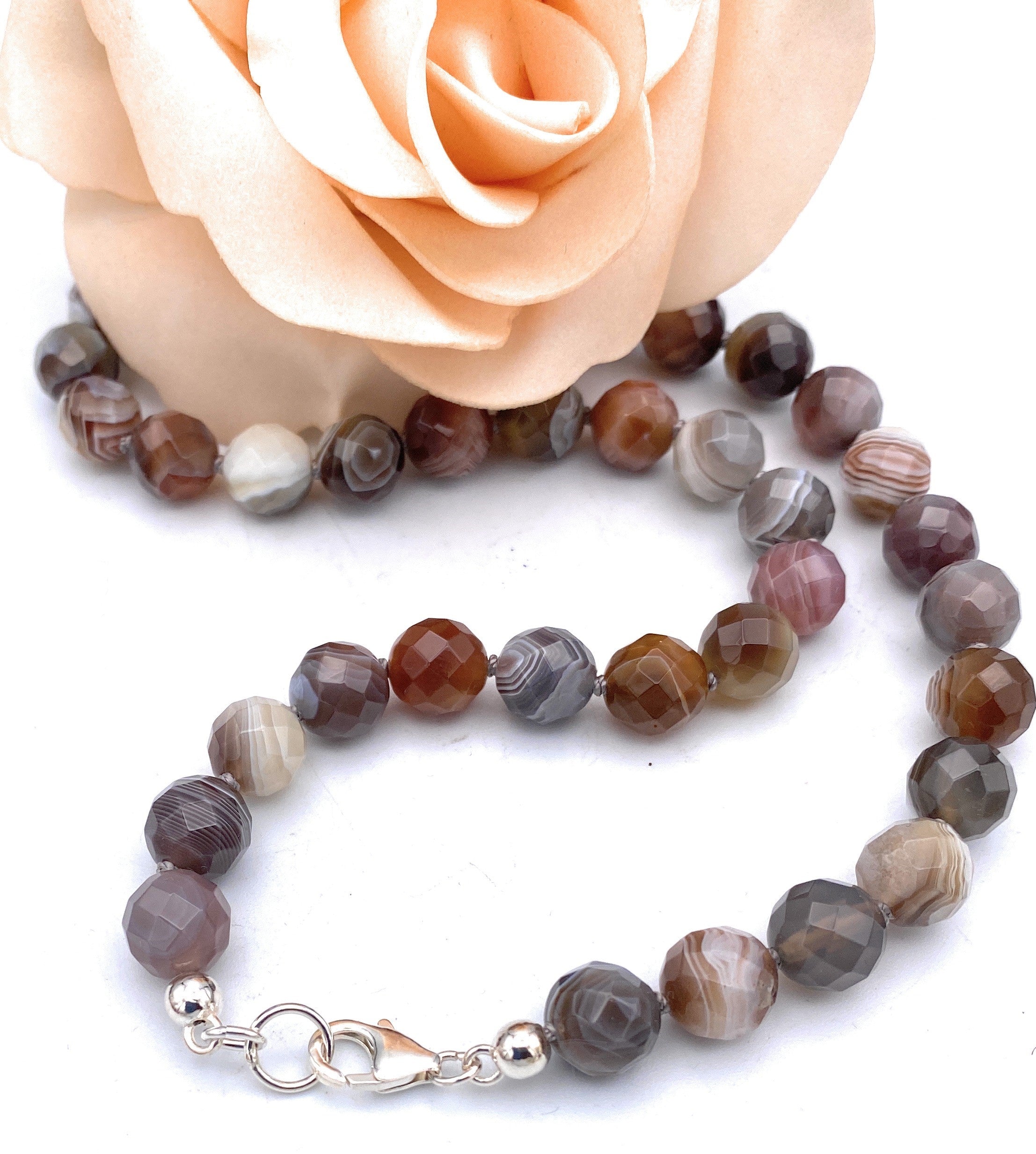 Botswana-Achat Halskette