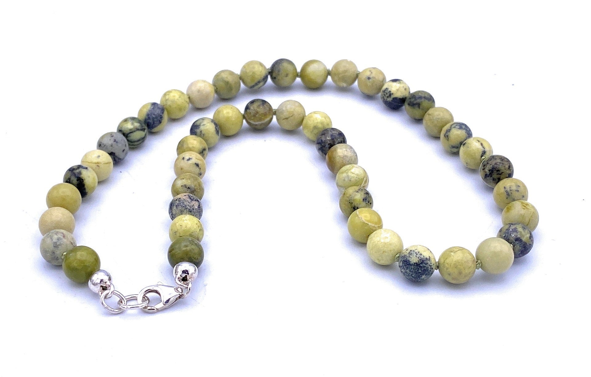 Chrysopras Kugel Halskette 8mm