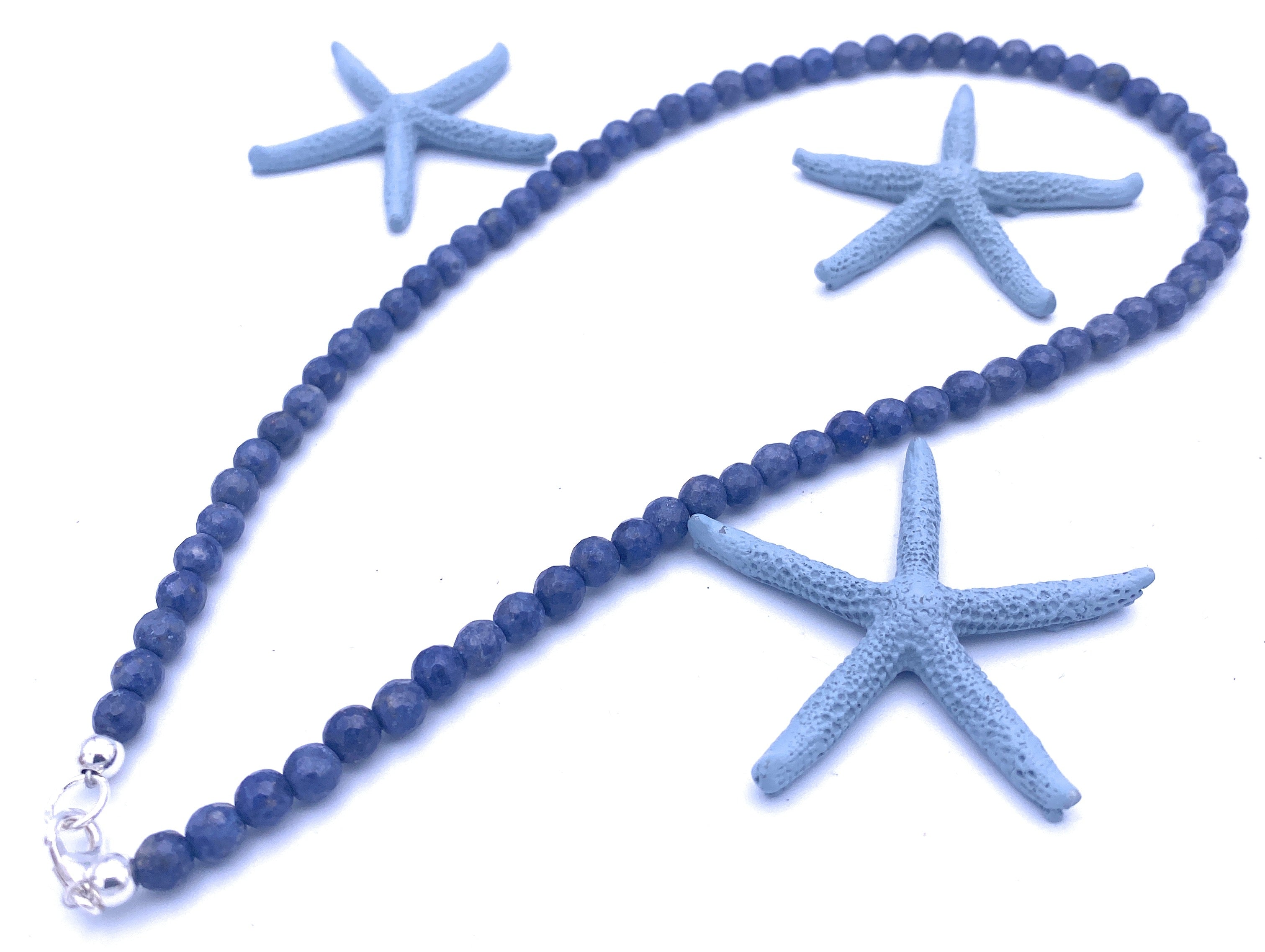 Dumortierit Halskette 6 mm