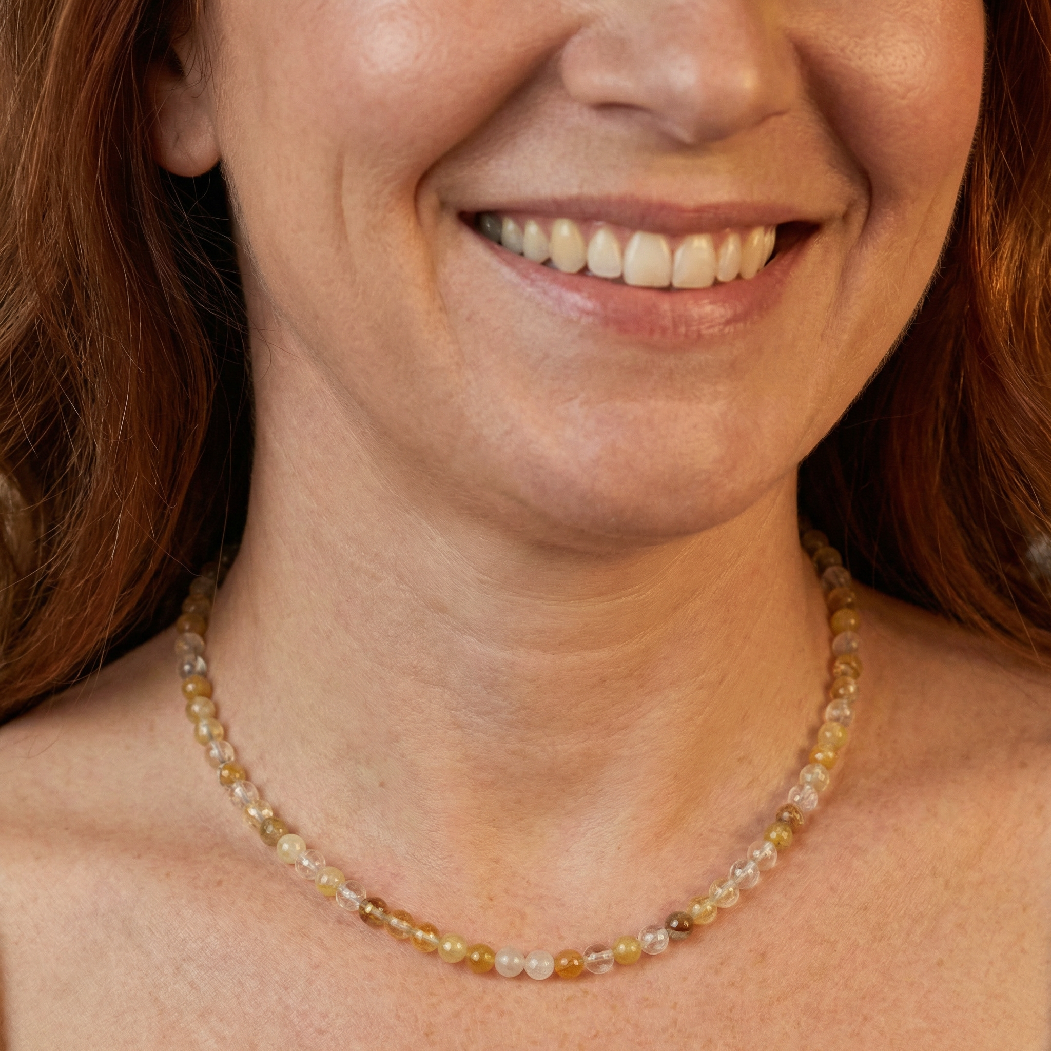 Eisenkiesel Halskette