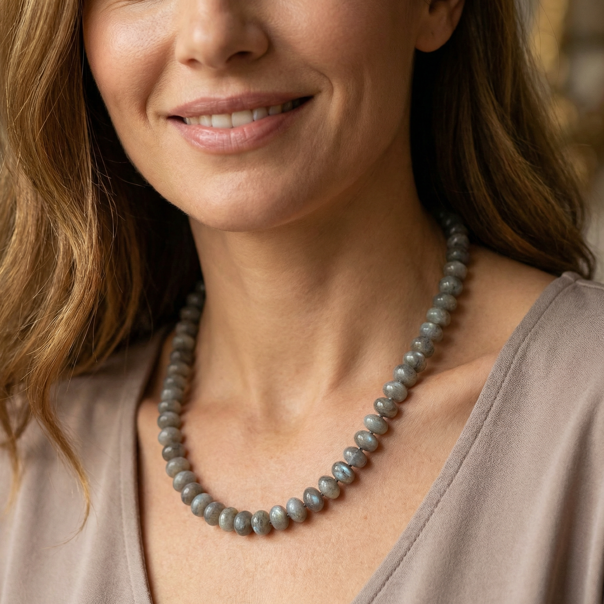 Labradorit Halskette