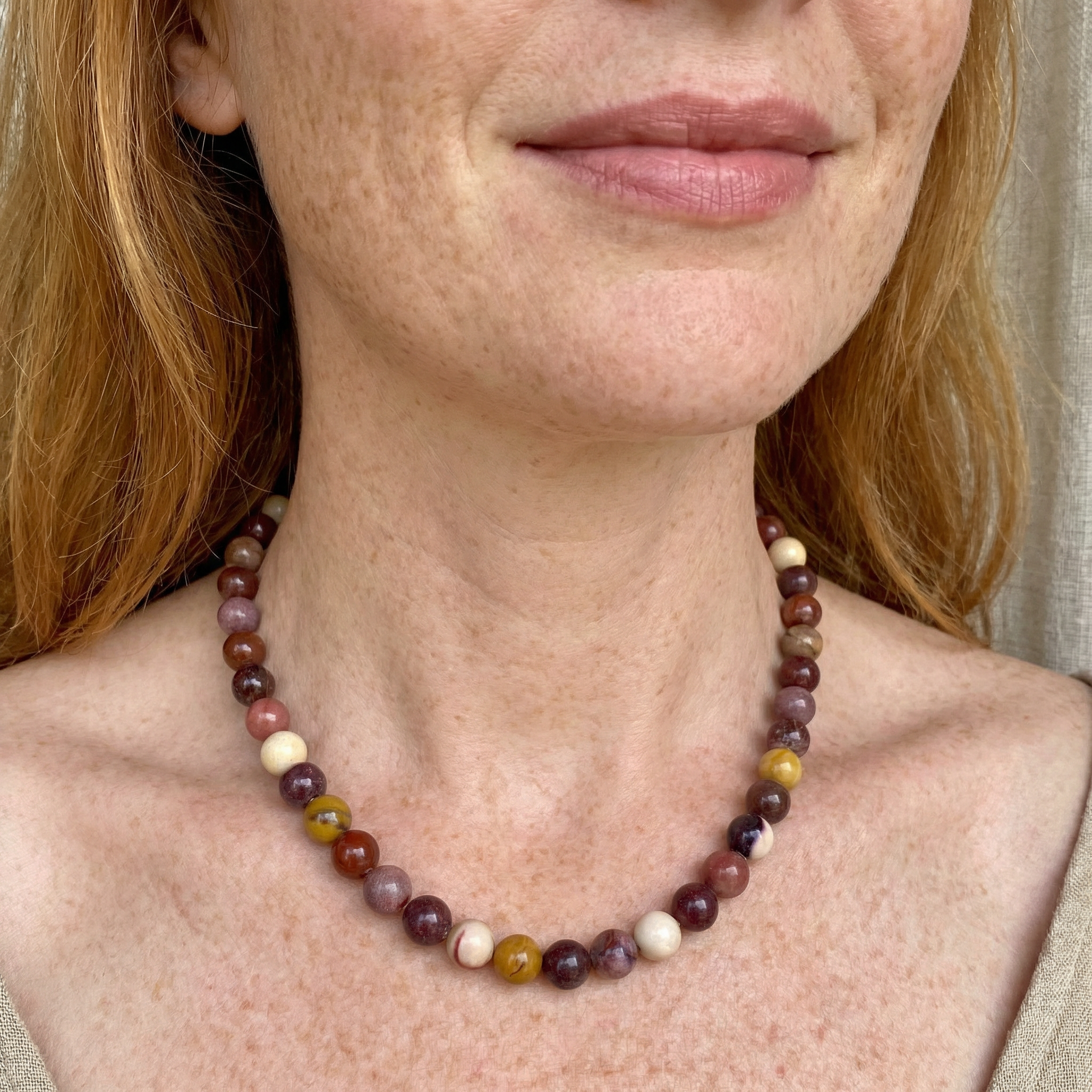 Mookait Kugel Halskette 8mm