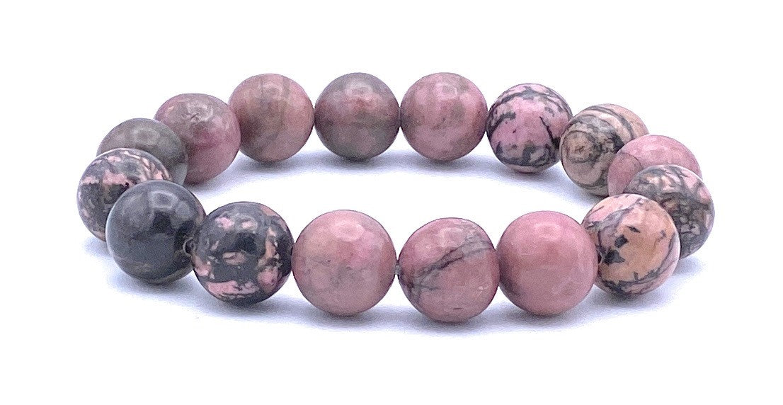 Rhodonit Armband 12 mm