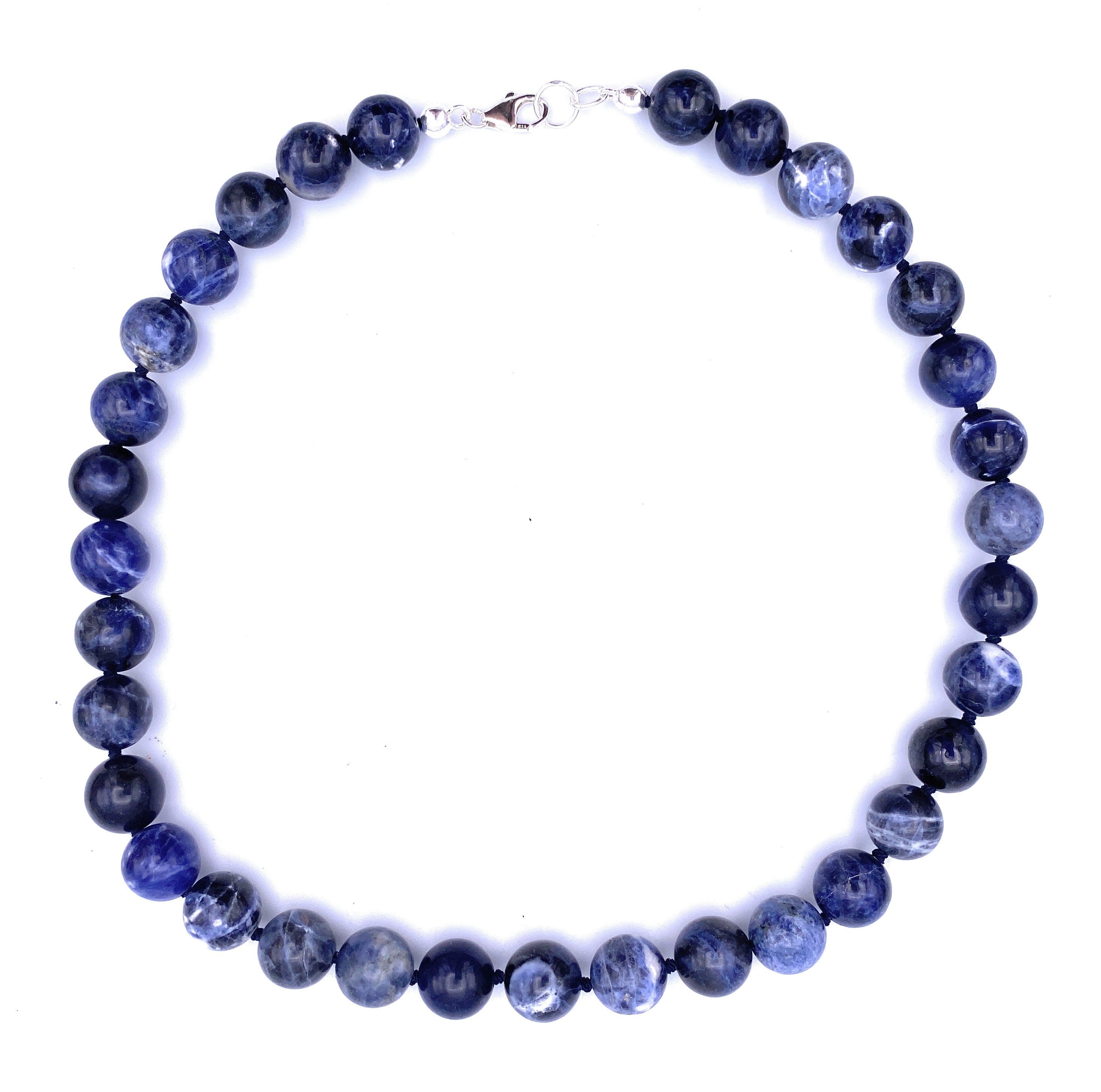 Sodalith Halskette 12 mm