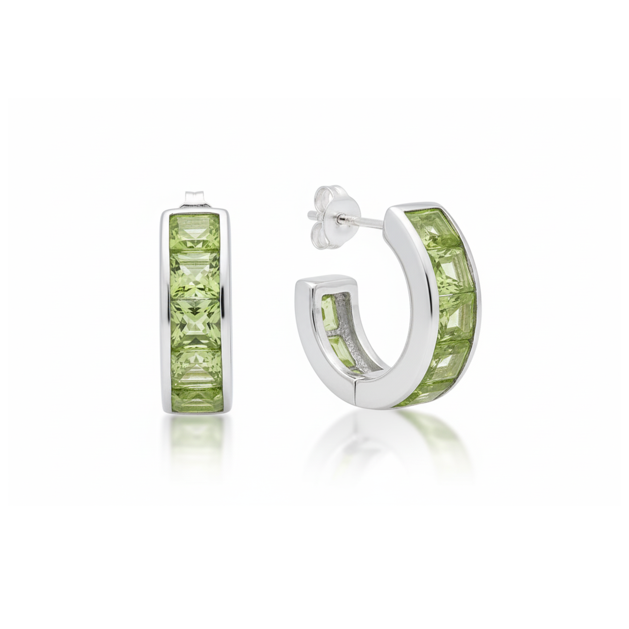 Facettierter Ohr-stecker Halbcreole (Beispiel)