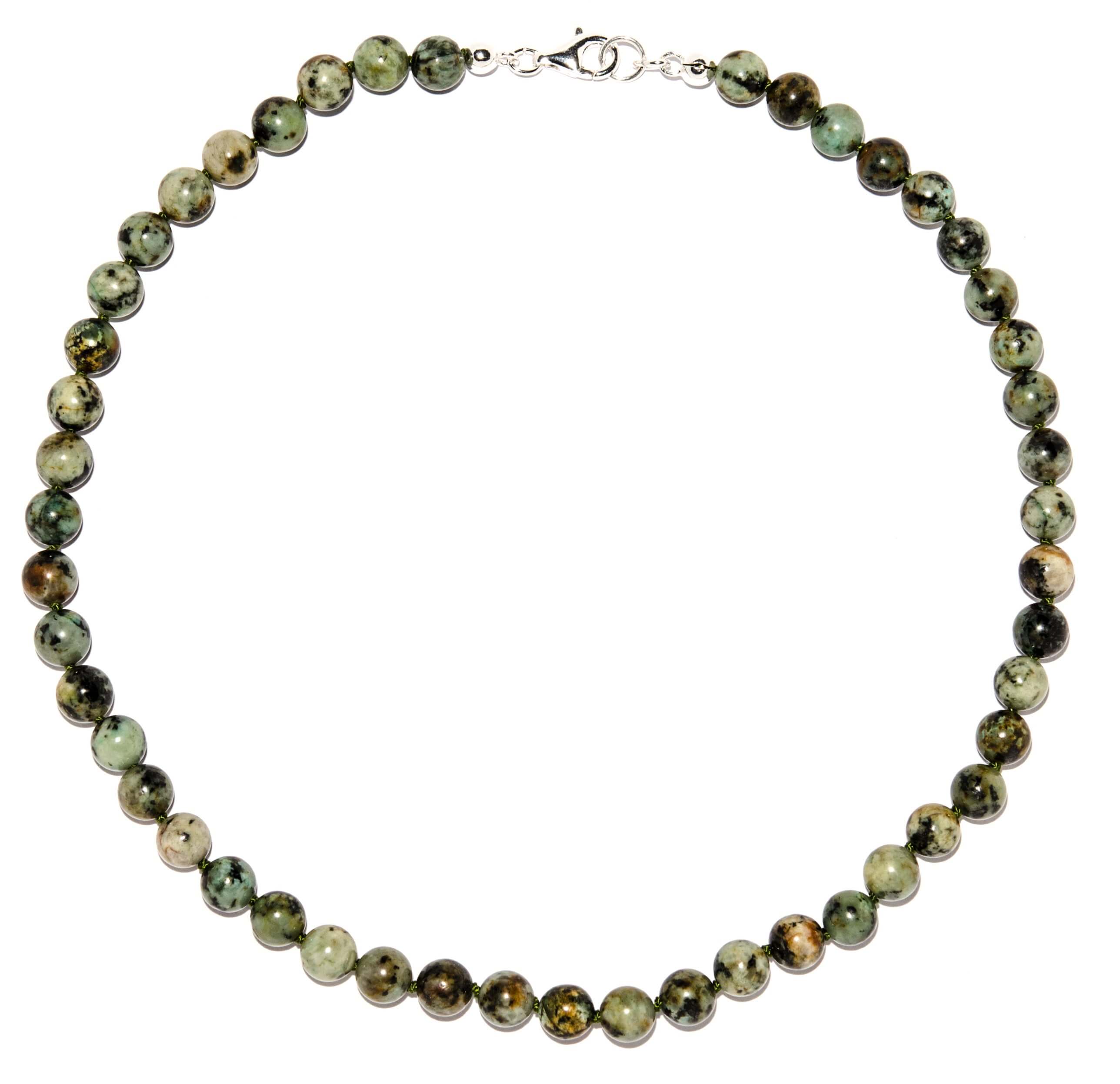 Afrika-T-rkis-Halskette-rund