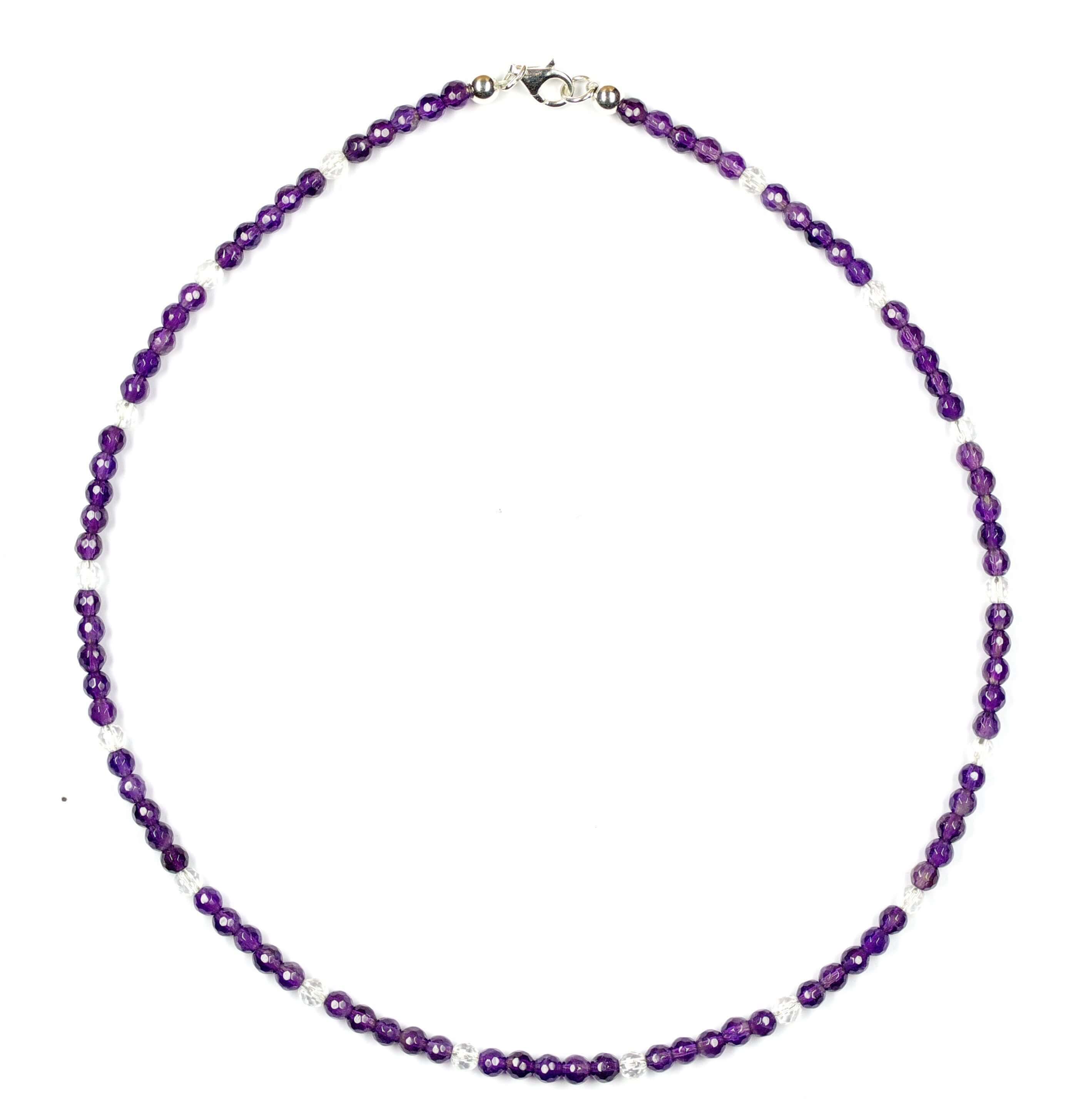 Amethyst-Kette-mit-Bergkristall-7061H