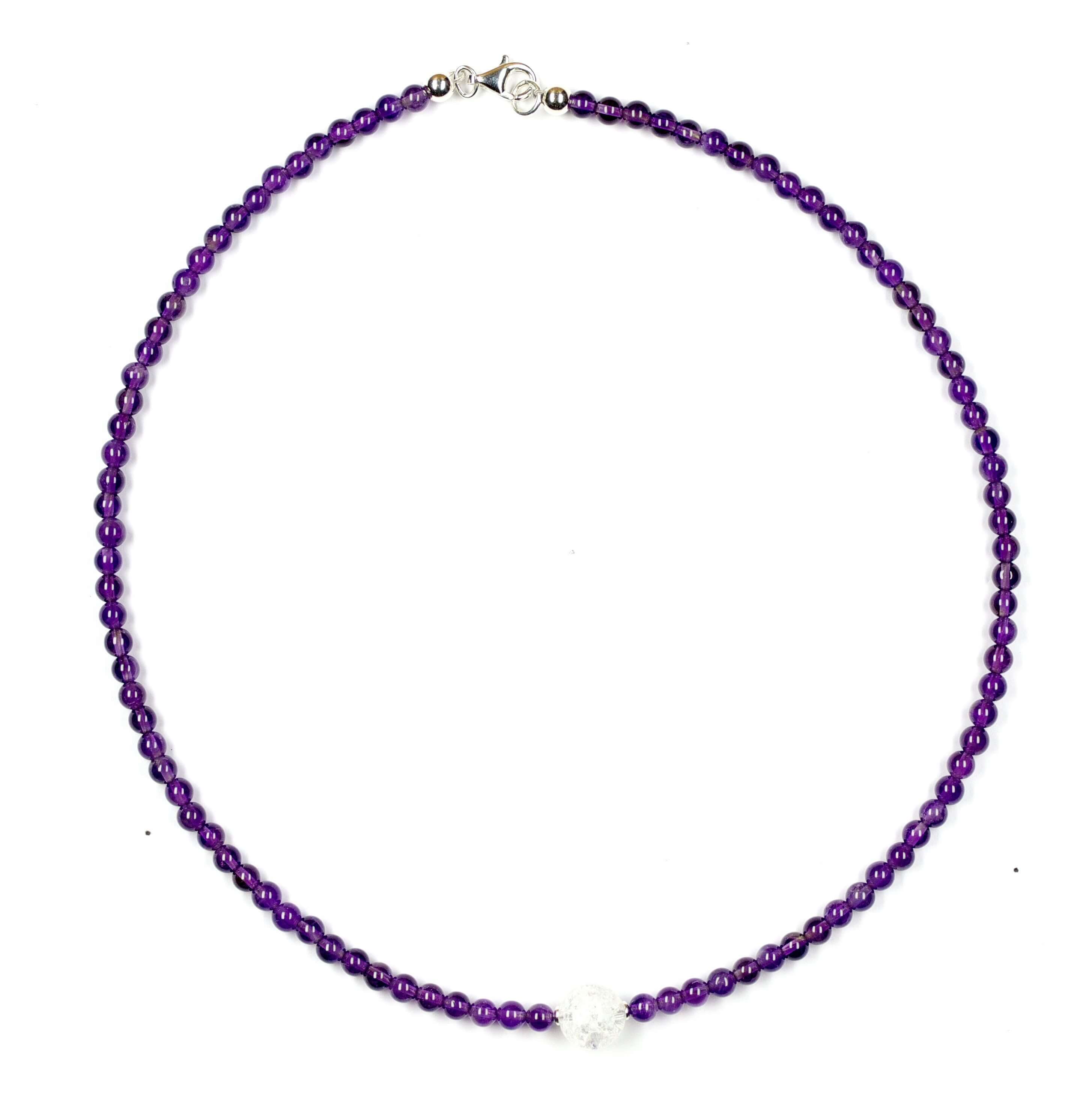 Amethyst-Kette-mit-Bergkristall-Kugel-7000H