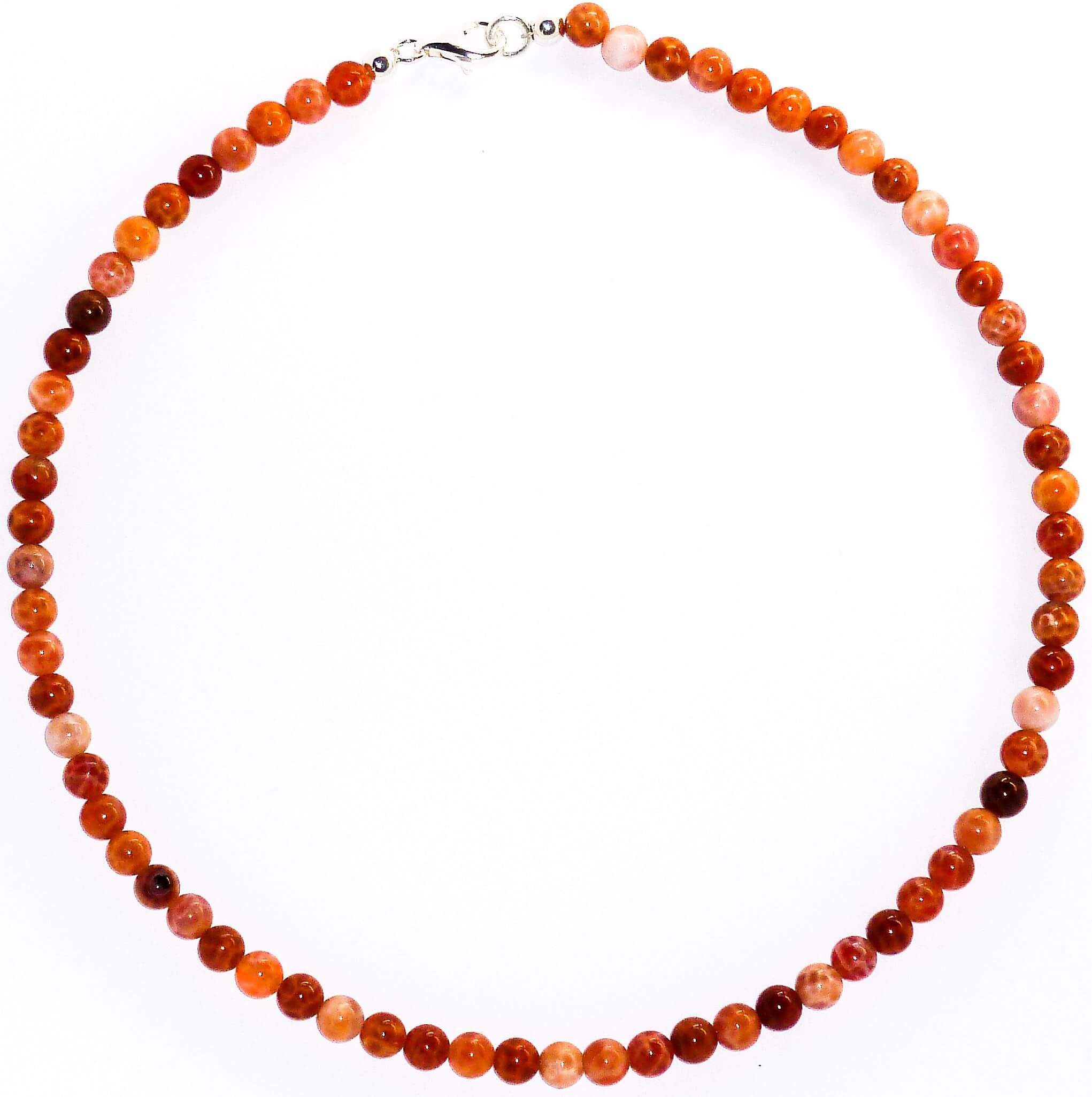 Feuer-Achat-Halskette-rund