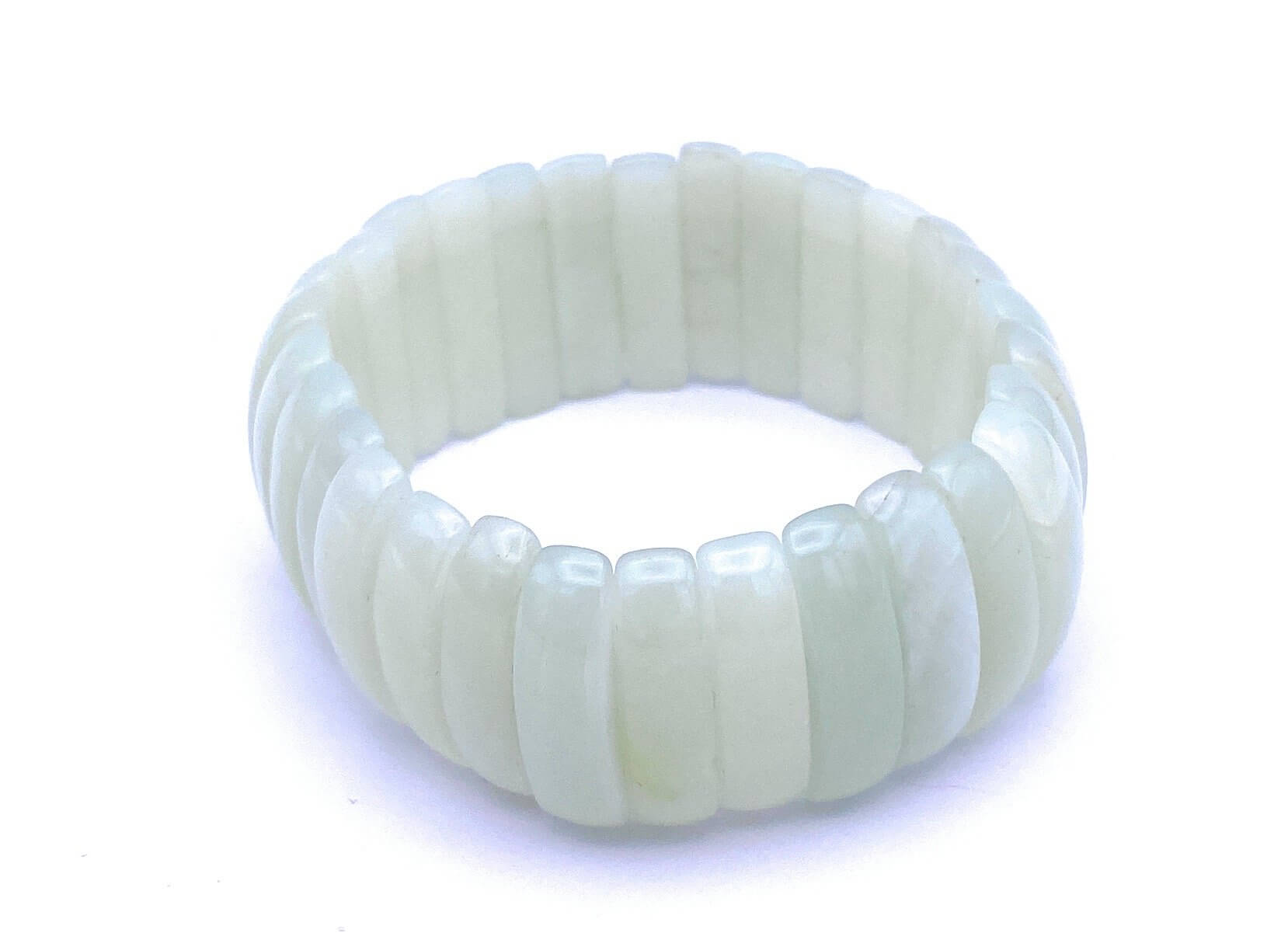 Helles Jade Halbmond Armband