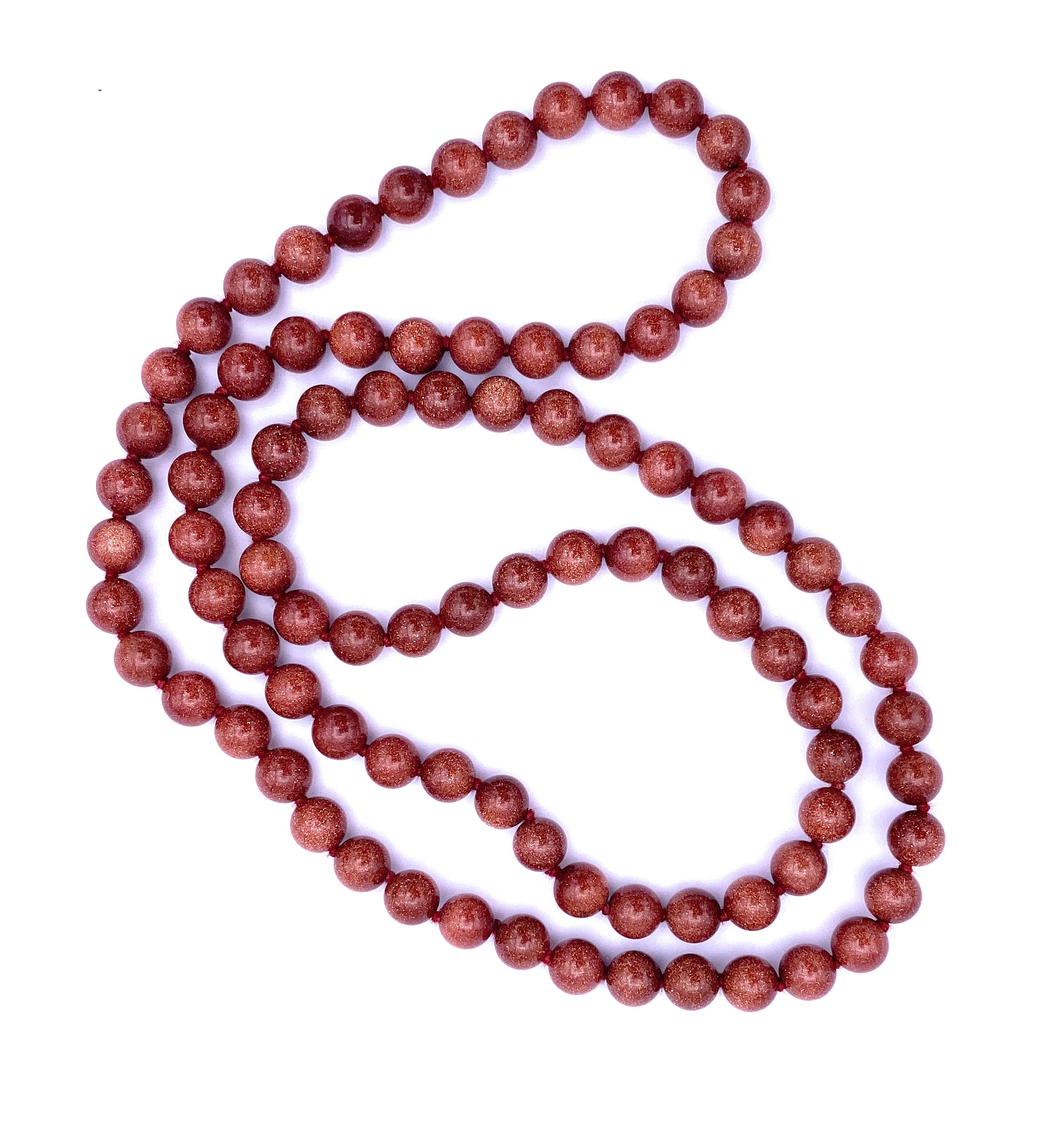 Lange Goldfluss Halskette 8mm