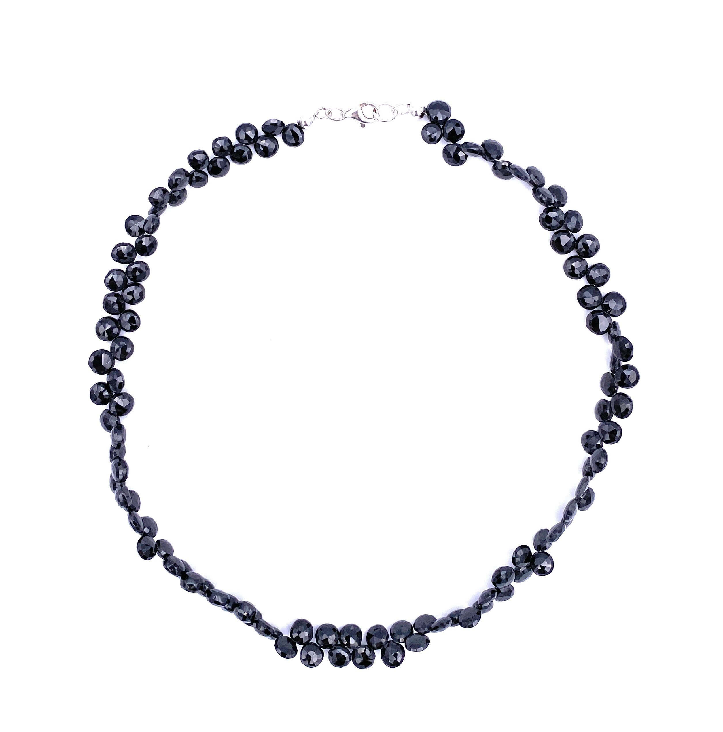 Spinell schwarz Halskette