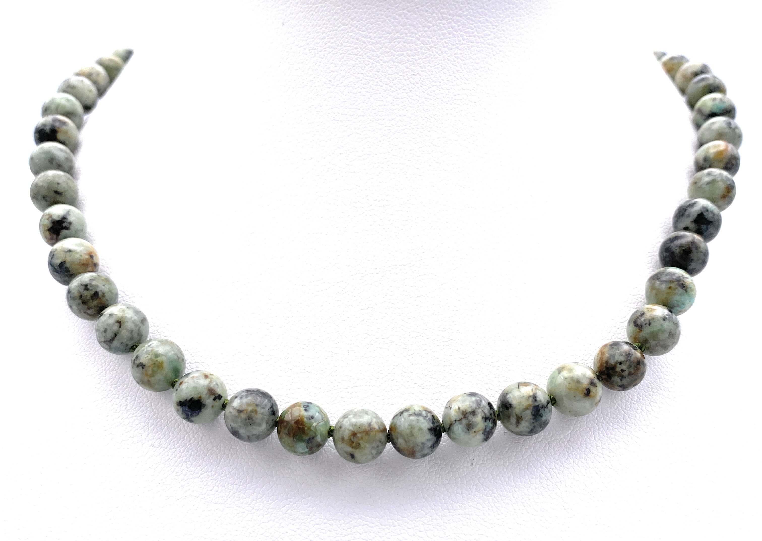 Afrika Türkis Halskette