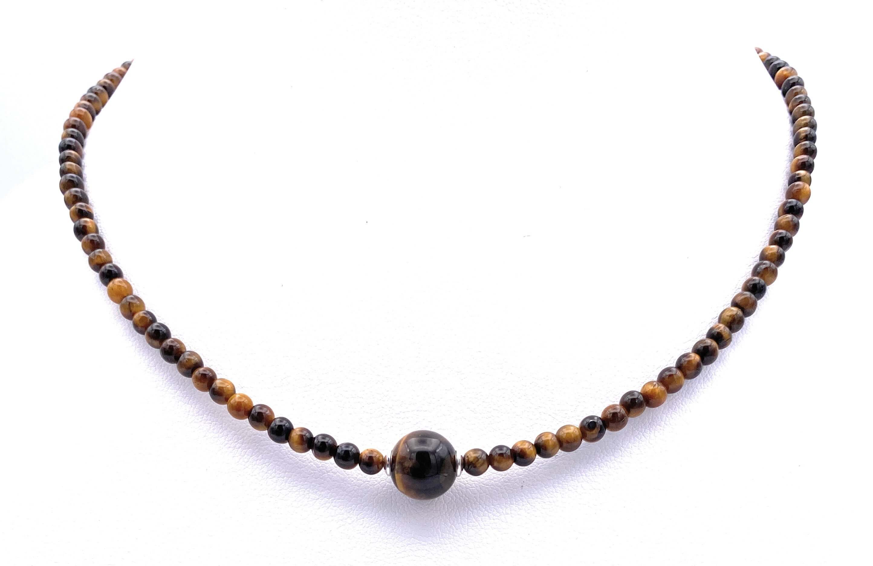 Tigerauge Halskette 4mm