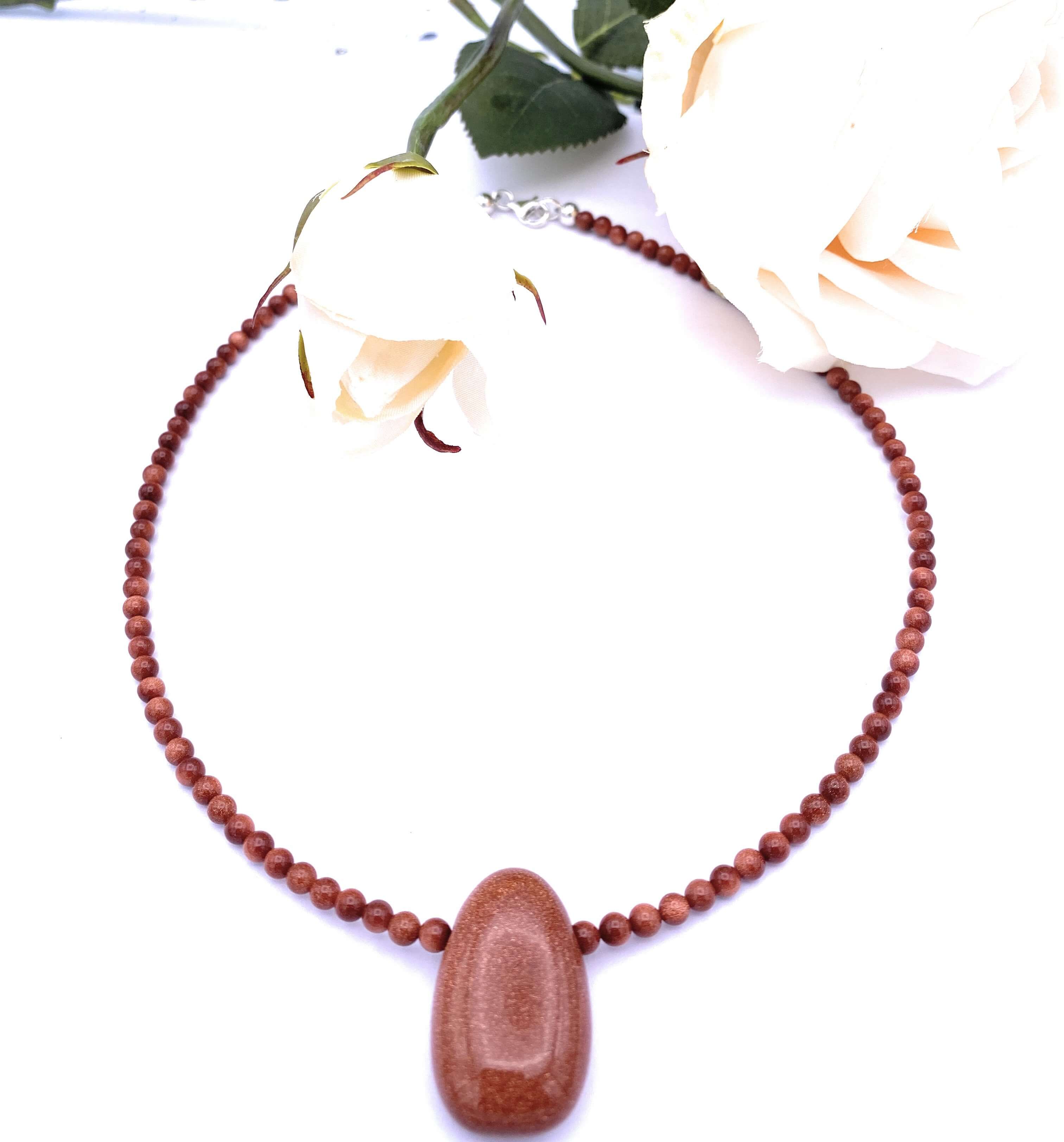 Goldfluss Halskette mit Anhänger