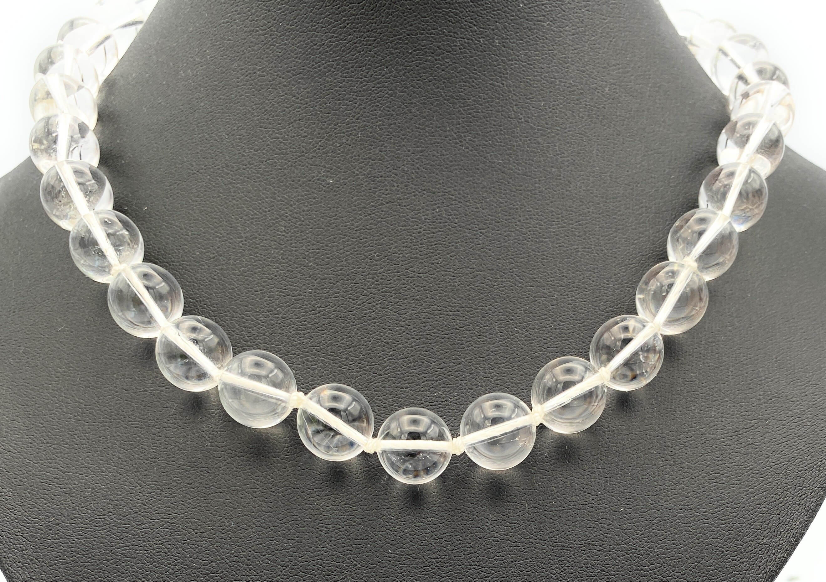 Bergkristall Kugel Halskette 12mm